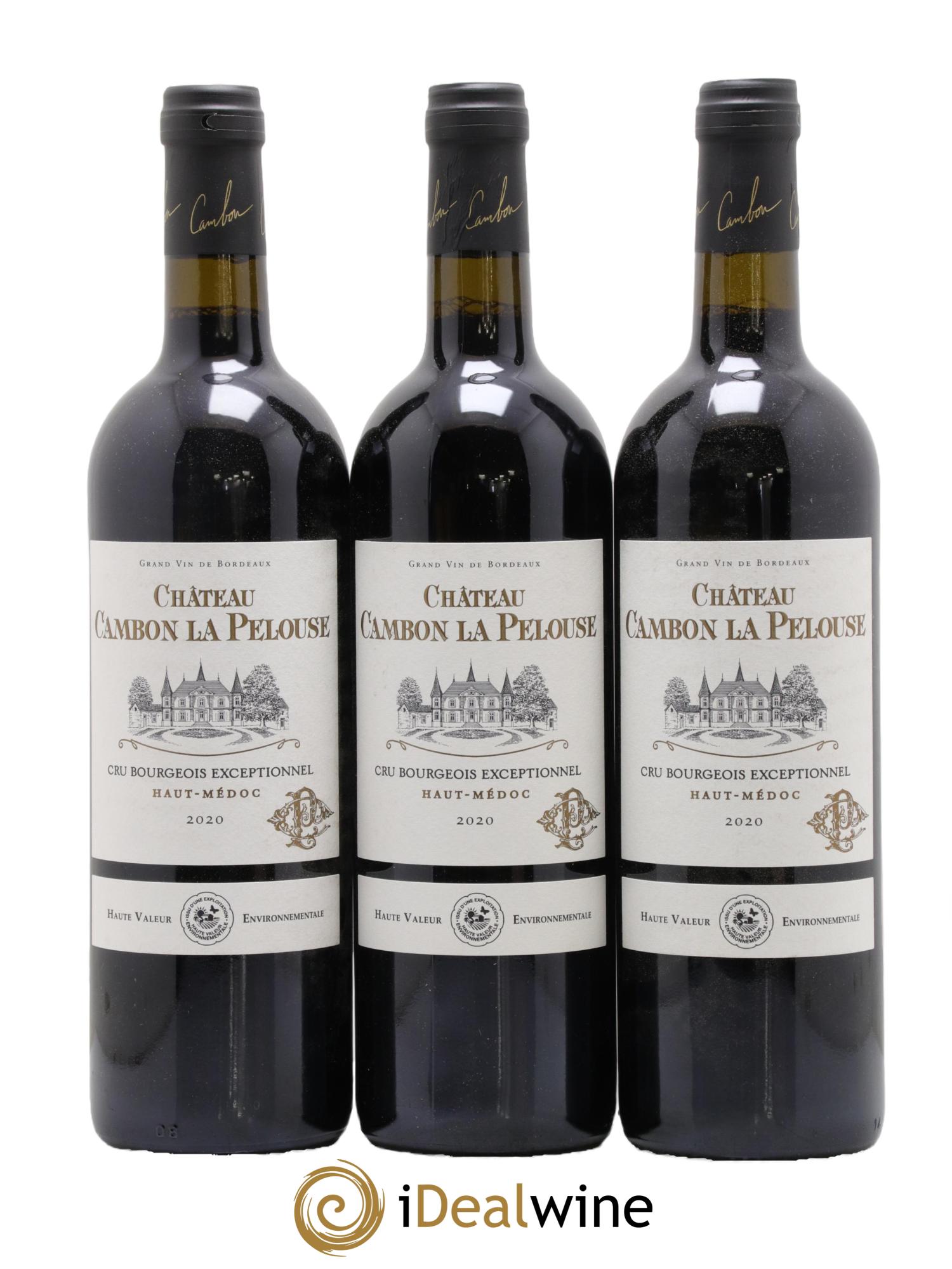 Château Cambon la Pelouse Cru Bourgeois 2020 - Lot de 3 bouteilles - 0