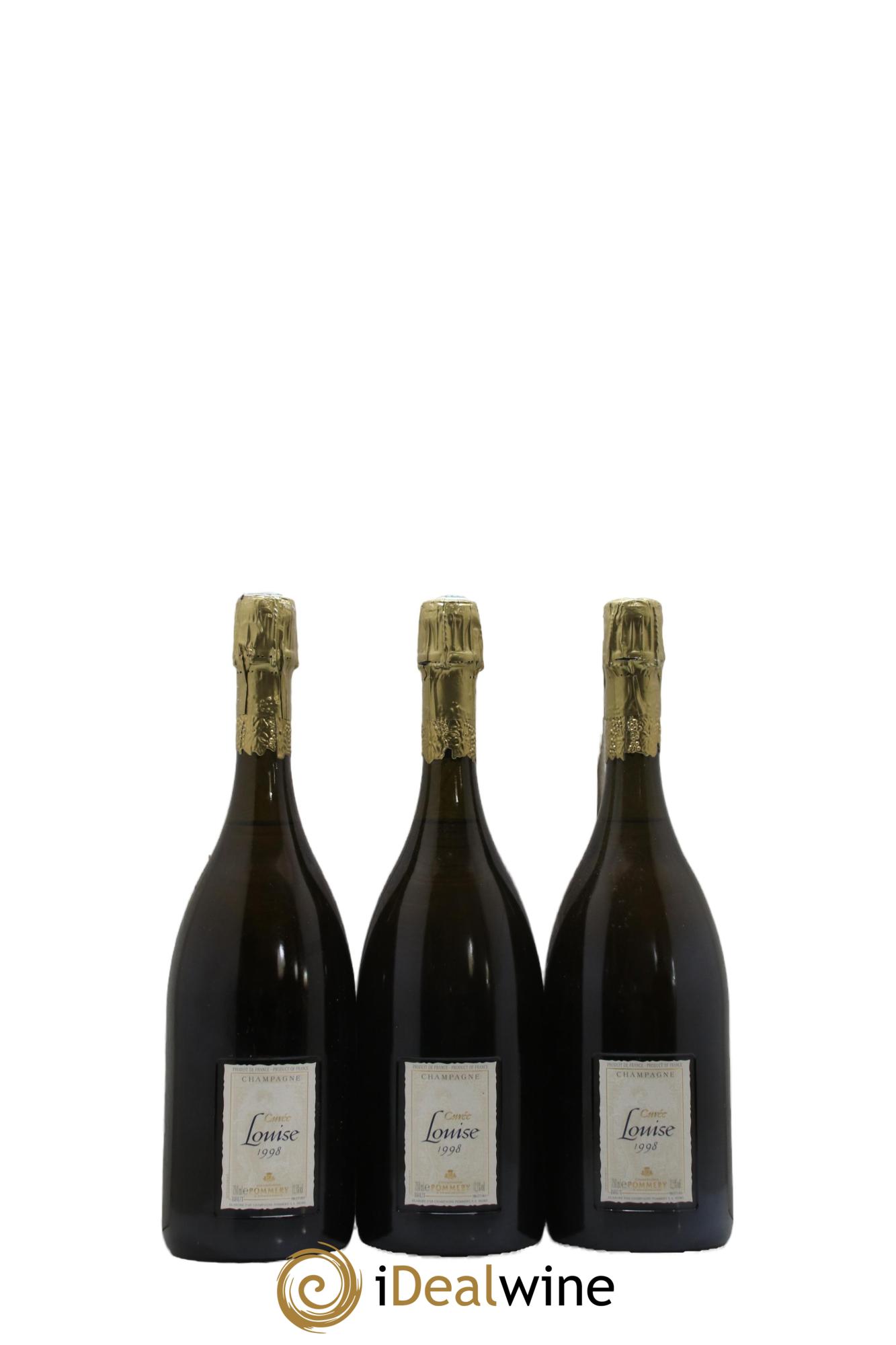 Cuvée Louise Pommery 1998 - Lot de 3 bouteilles - 0
