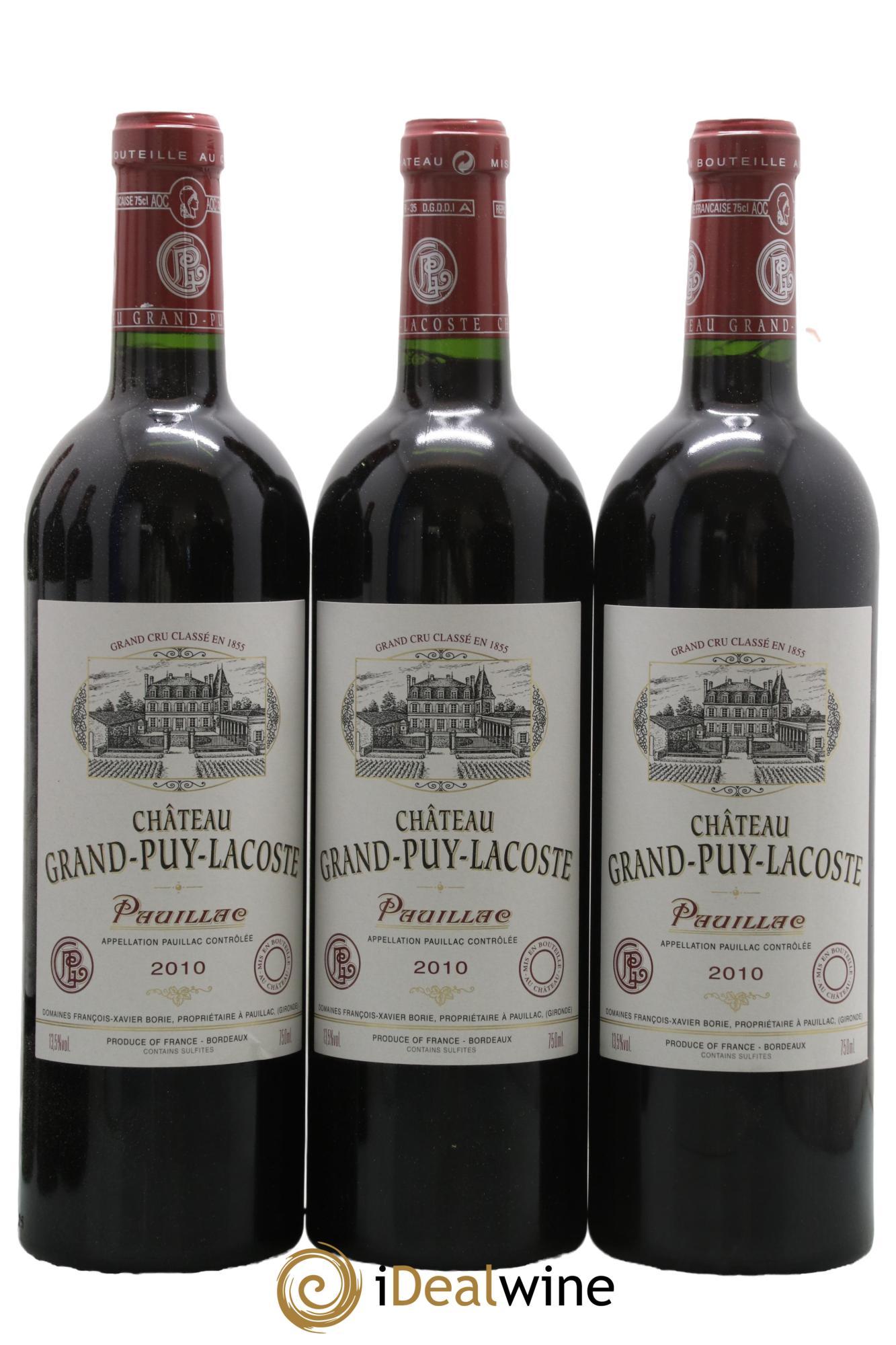 Château Grand Puy Lacoste 5ème Grand Cru Classé 2010 - Lot de 6 bouteilles - 2