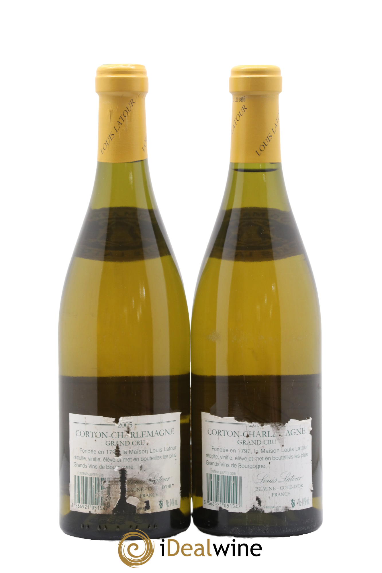 Corton-Charlemagne Grand Cru Louis Latour 2005 - Lot de 2 bouteilles - 1