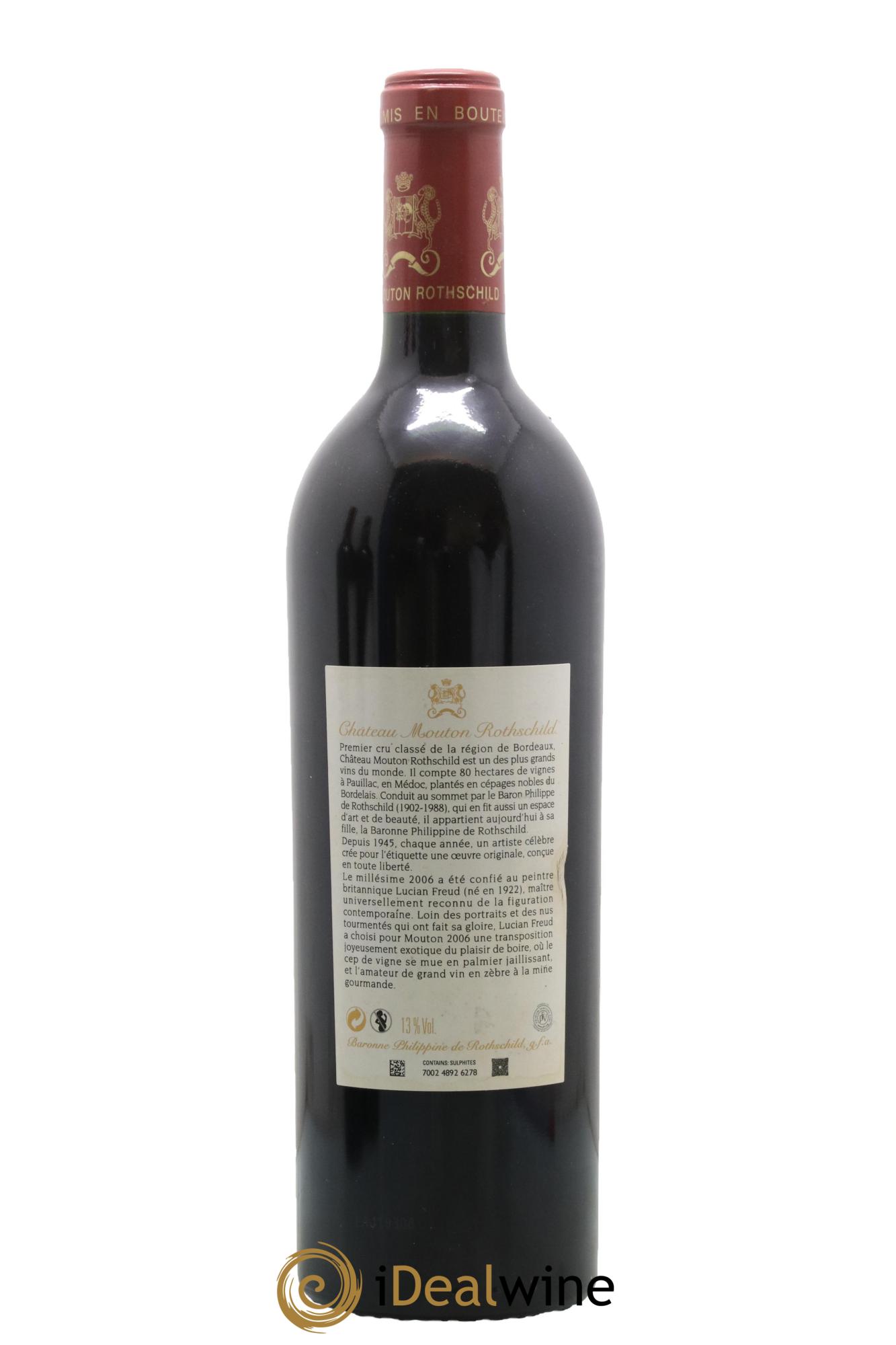 Château Mouton Rothschild 1er Grand Cru Classé 2006 - Lotto di 1 bottiglia - 1