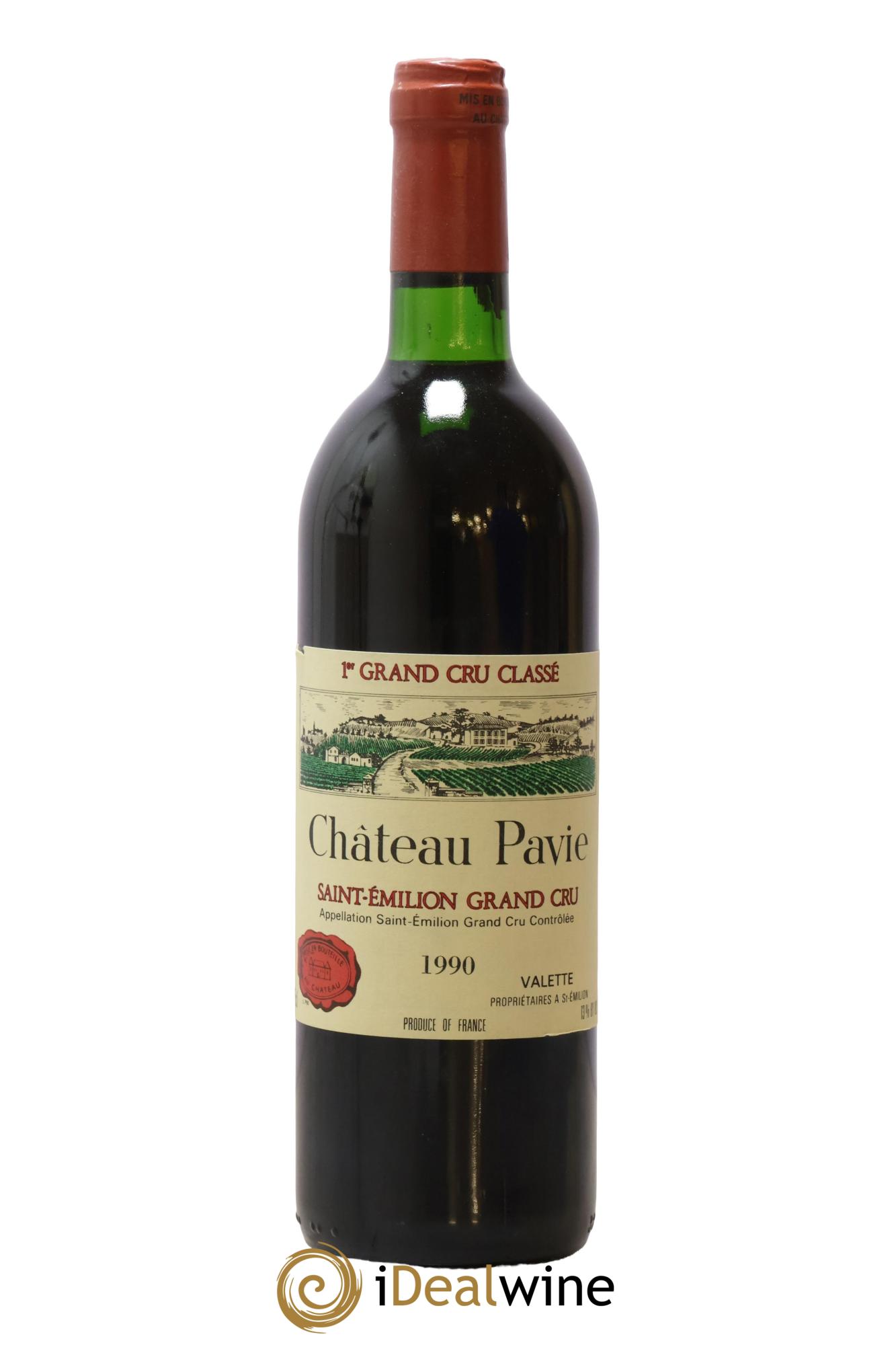 Château Pavie 1er Grand Cru Classé A 1990 - Lot de 1 bouteille - 0