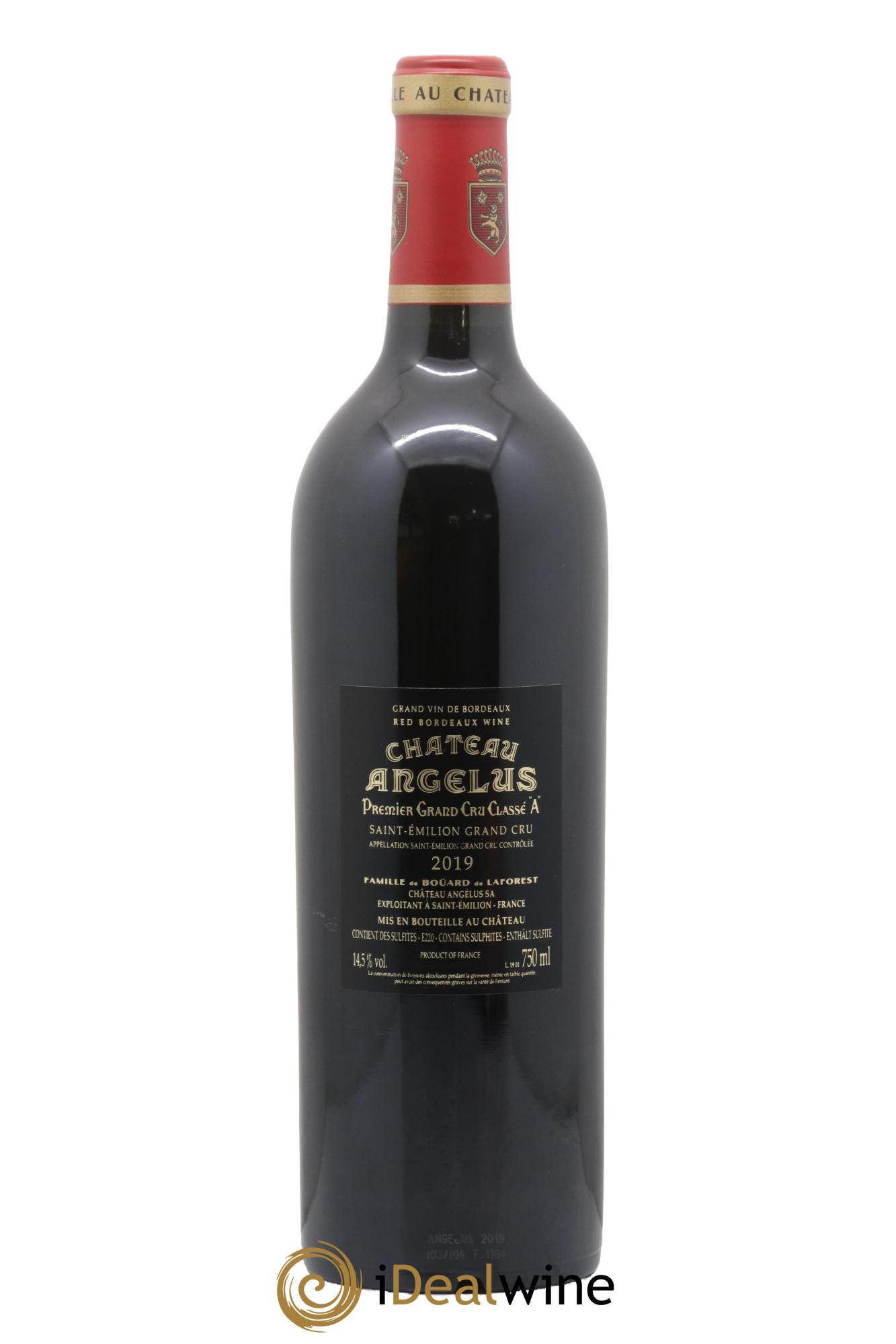Château Angélus 1er Grand Cru Classé A 2019 - Lot of 1 bottle - 1