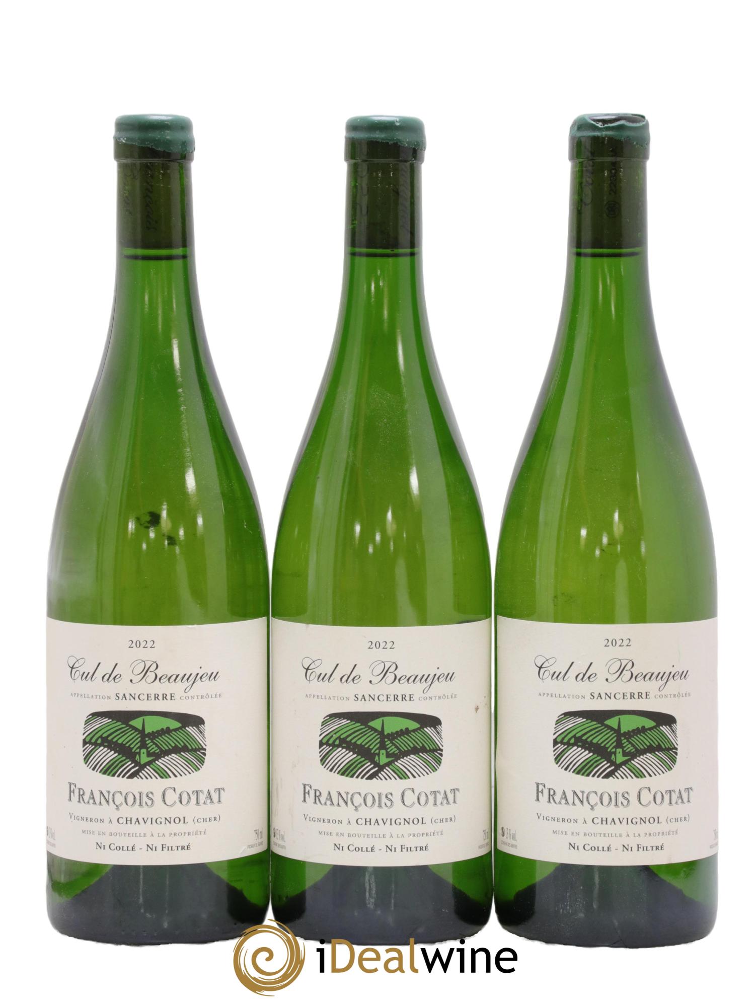 Sancerre Les Culs de Beaujeu François Cotat 2022 - Lot de 3 bouteilles - 0