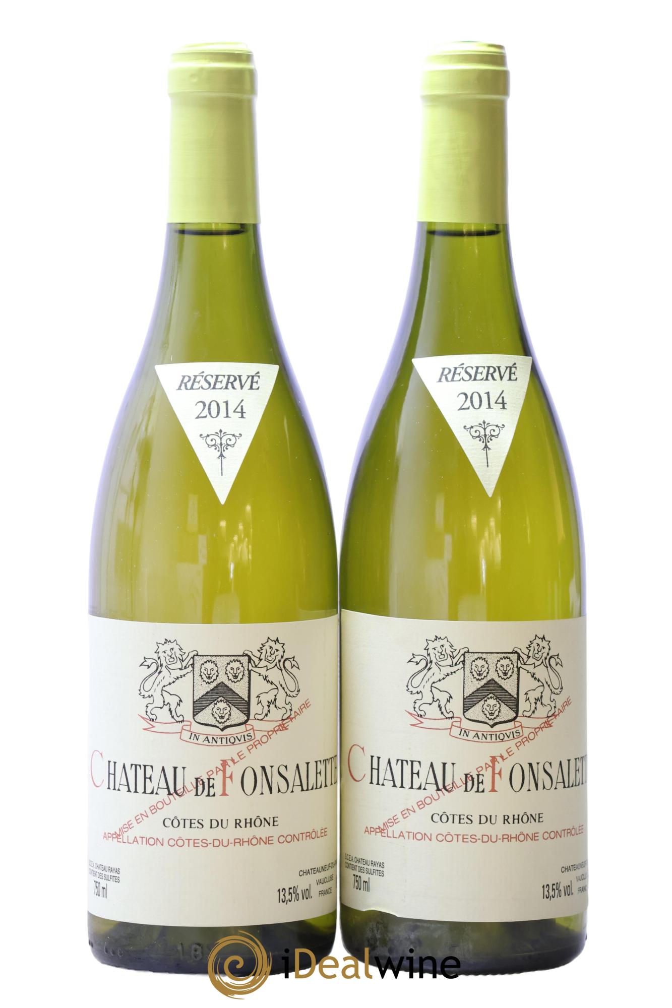 Côtes-du-Rhône Château de Fonsalette Emmanuel Reynaud 2014 - Lot de 2 bouteilles - 0