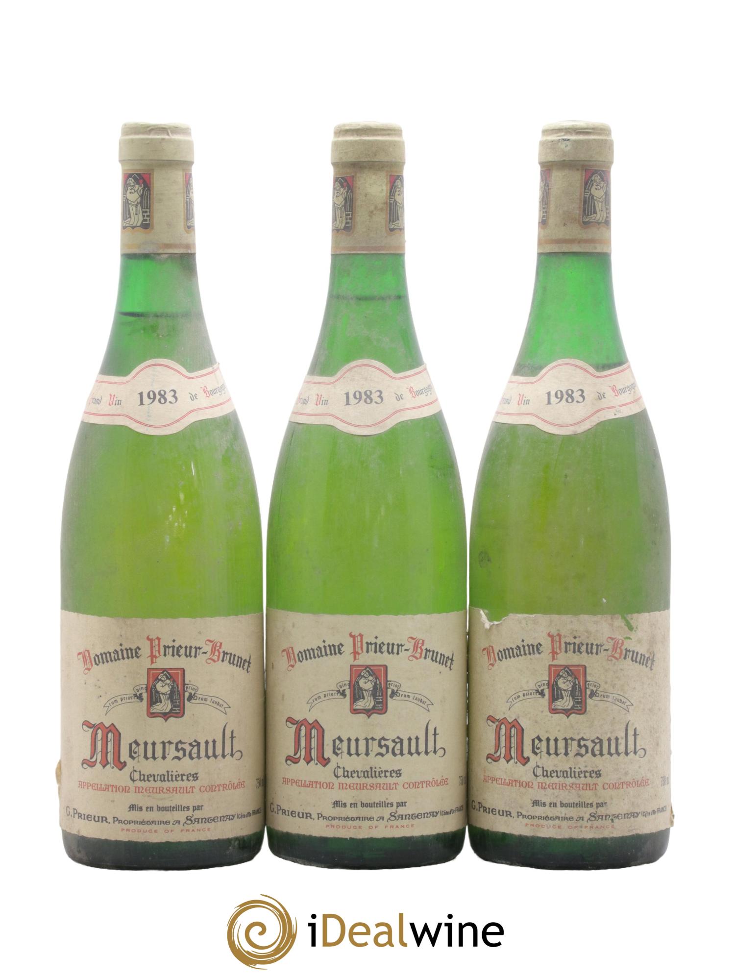 Meursault Chevalieres Prieur Brunet 1983 - Lot de 3 bouteilles - 0