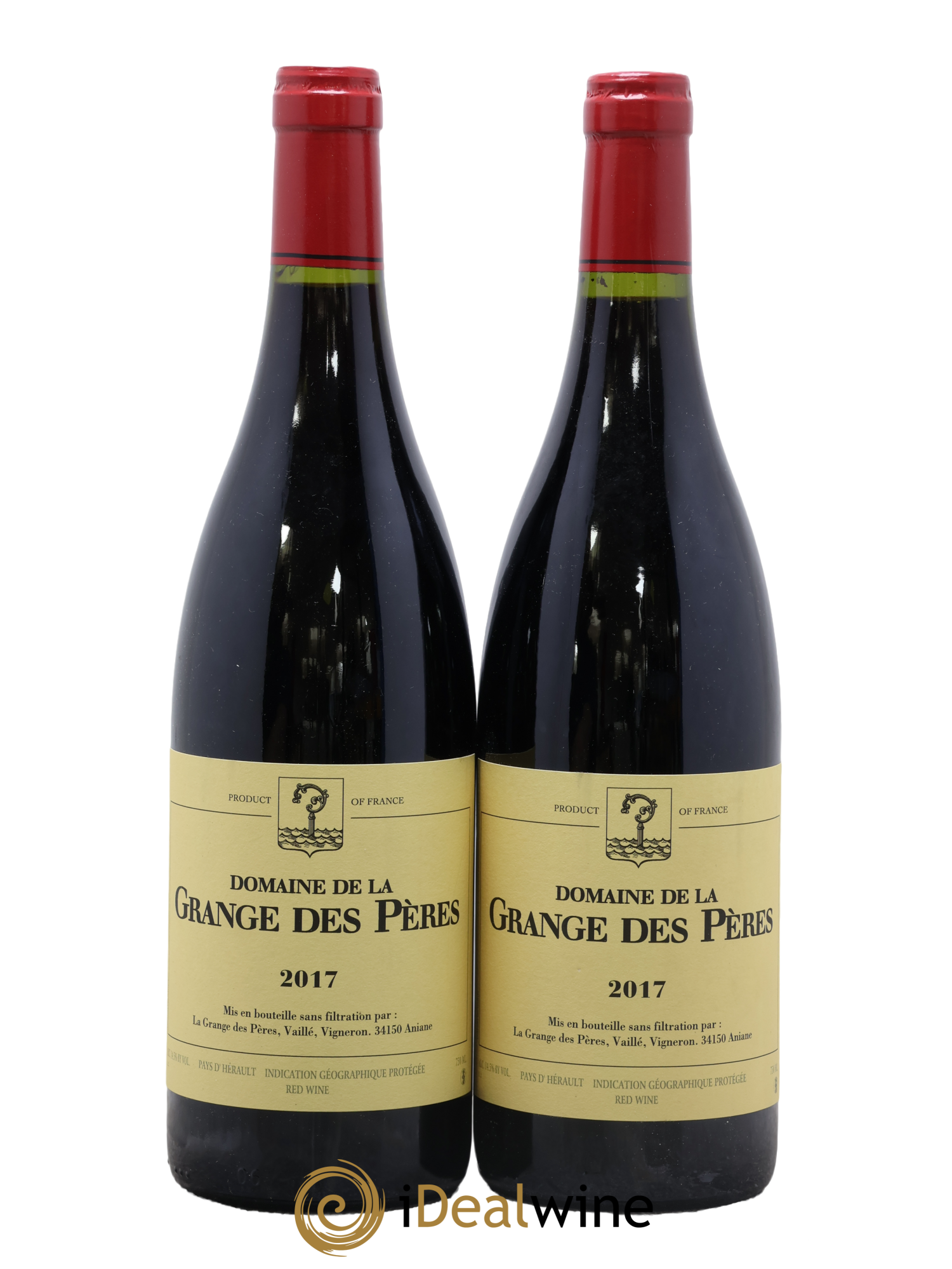 Pays d'Hérault Grange des Pères Laurent Vaillé 2017 - Lot de 2 bouteilles - 0