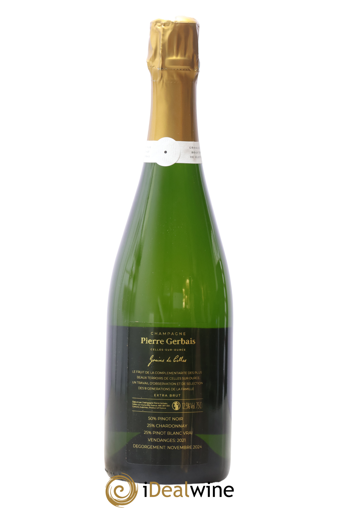 Grains de Celles Extra-Brut Pierre Gerbais 2021 - Lot de 1 bouteille - 1