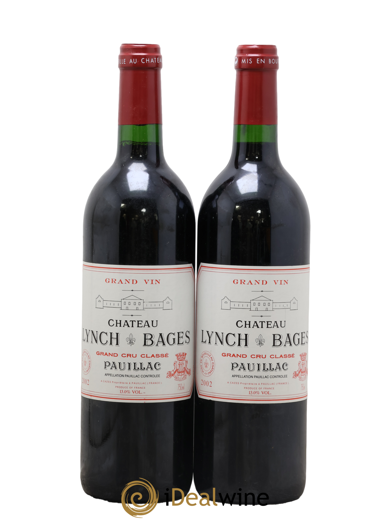 Château Lynch Bages 5ème Grand Cru Classé 2002 - Lot de 2 bouteilles - 0