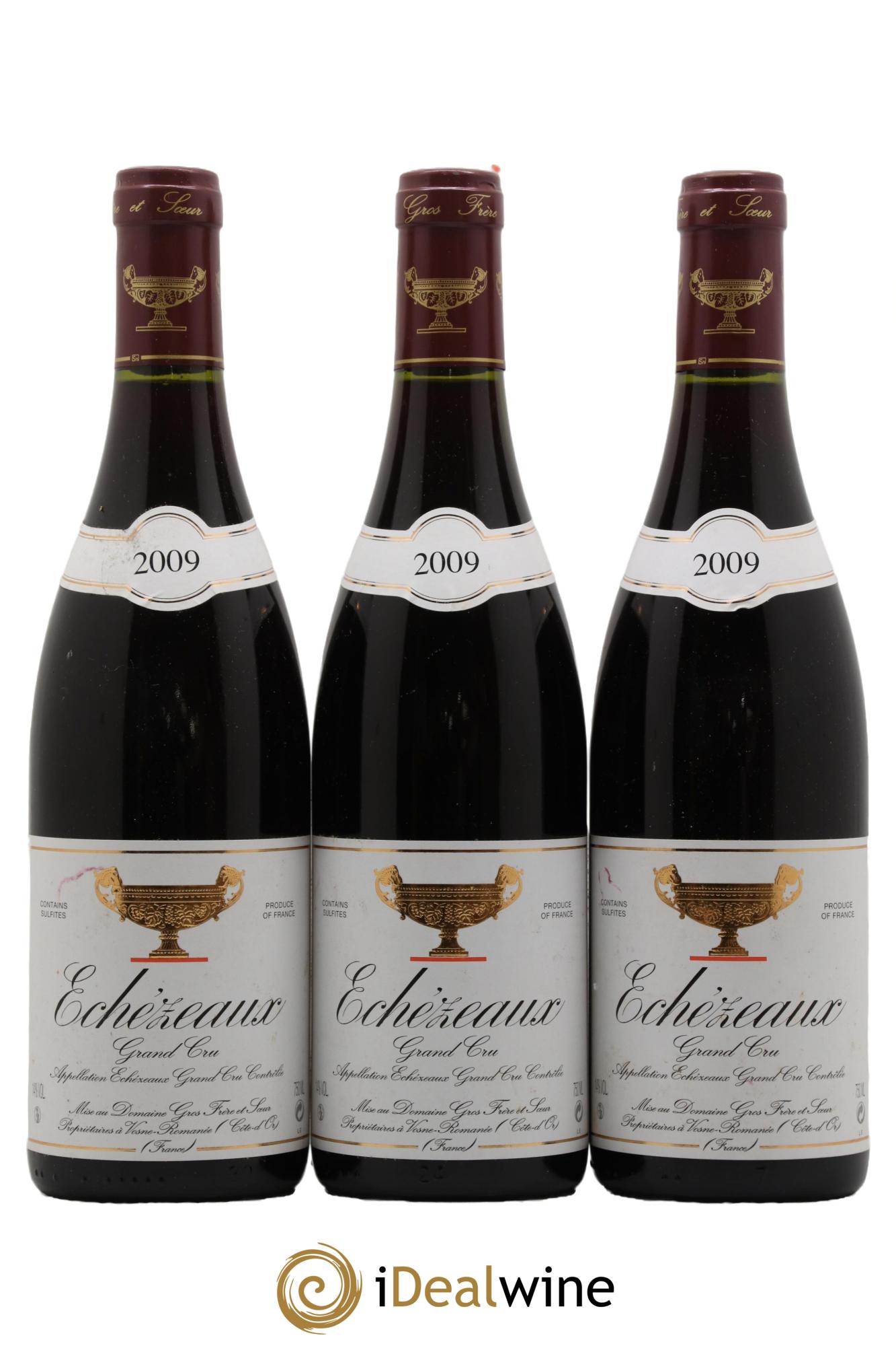 Echezeaux Grand Cru Gros Frère & Soeur 2009 - Lot de 3 bouteilles - 0
