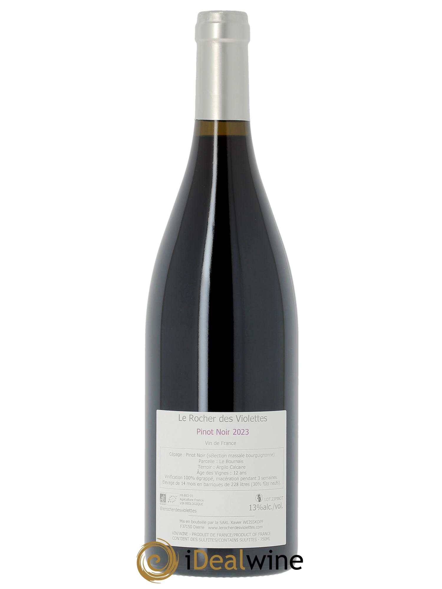Vin de France Pinot Noir Le Rocher des Violettes  2023 - Lotto di 1 bottiglia - 1