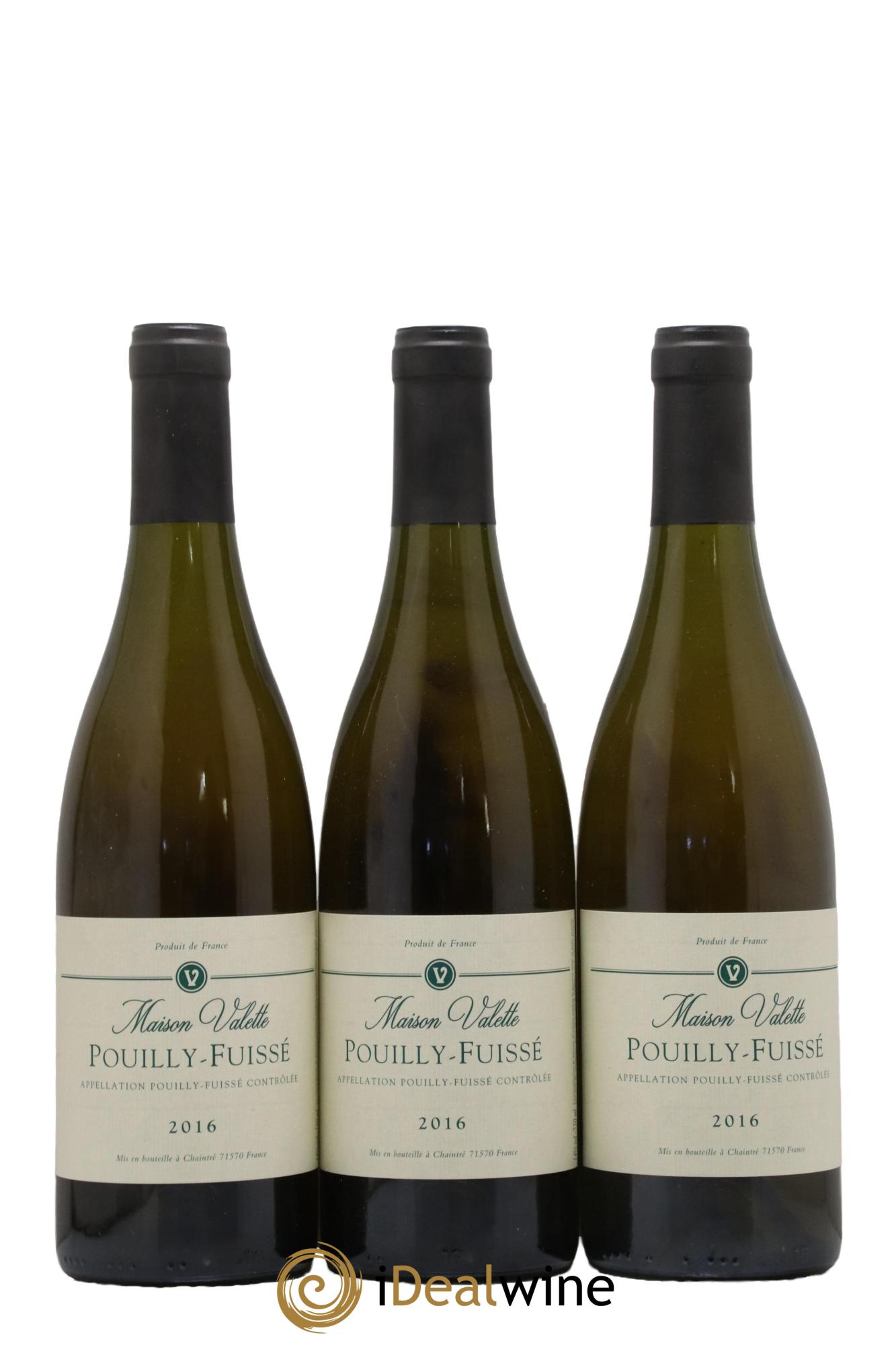 Pouilly-Fuissé Valette (Domaine) 2016 - Lot of 3 bottles - 0