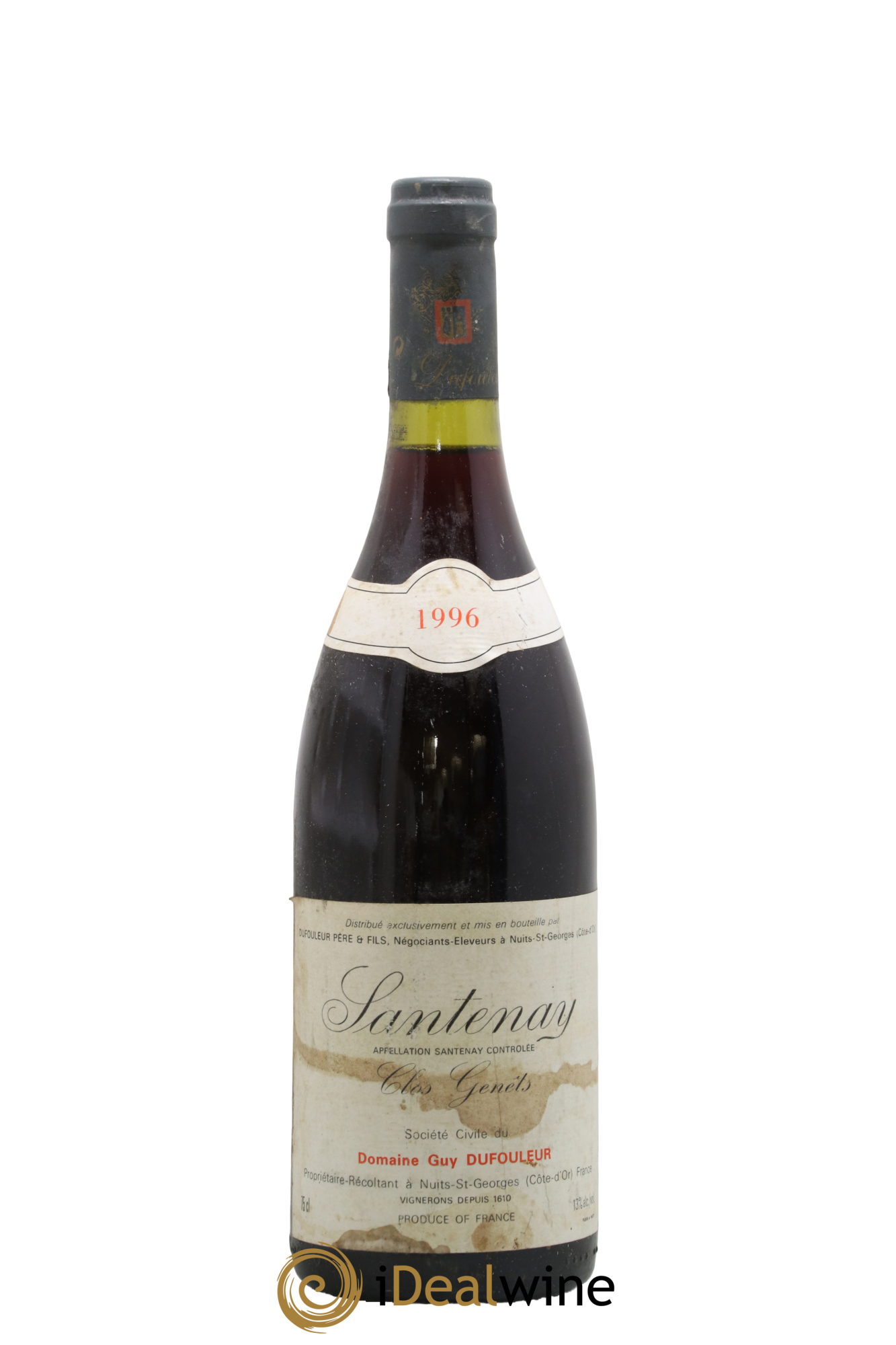 Santenay Clos Genêts Domaine Guy Dufouleur 1996 - Lot of 1 bottle - 0