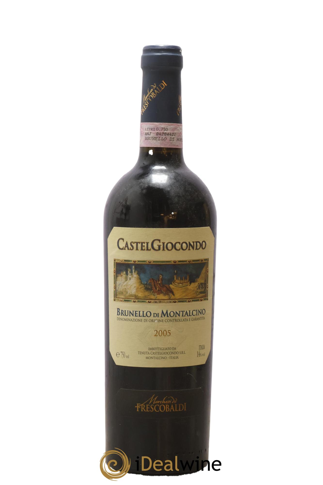 Brunello di Montalcino DOCG Castelgiocondo Frescobaldi 2005 - Lotto di 1 bottiglia - 0