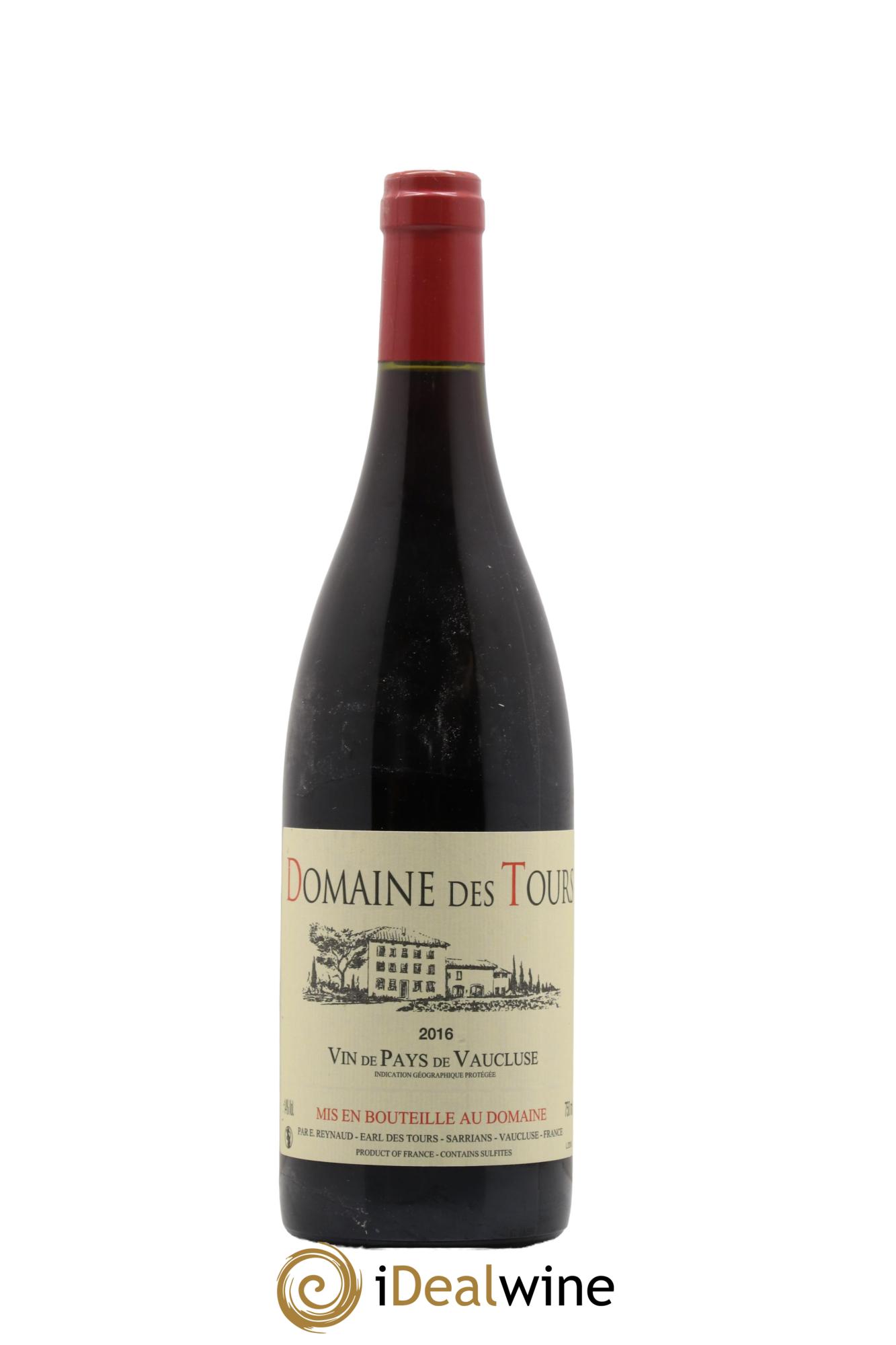 Vaucluse (Vin de Pays de Vaucluse) Domaine des Tours Emmanuel Reynaud 2016 - Lot de 1 bouteille - 0