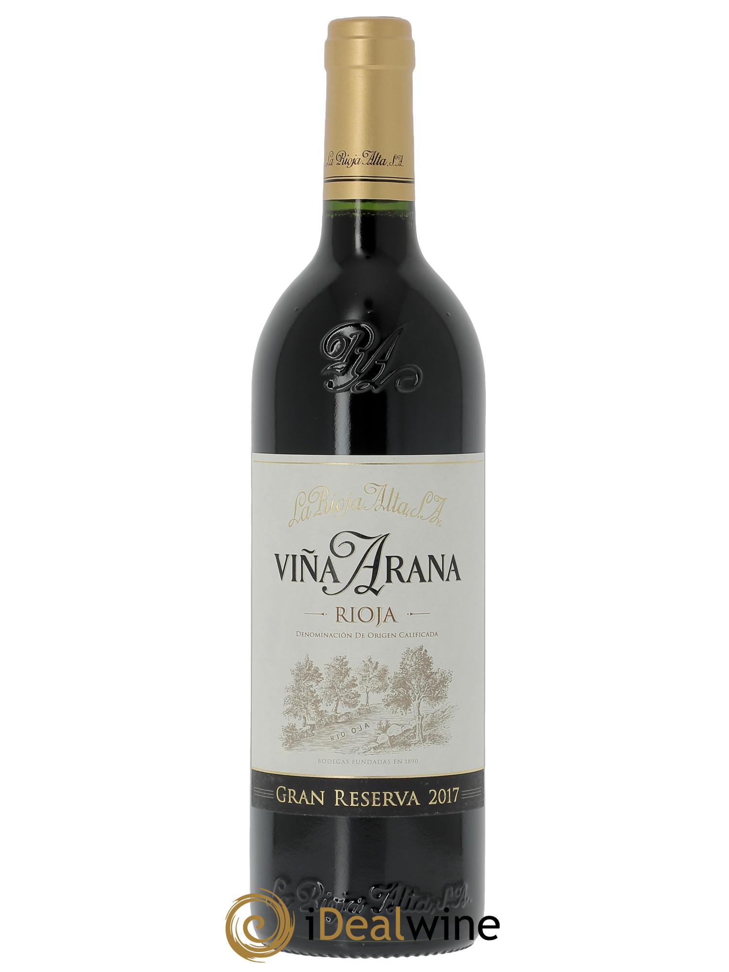 Rioja DOCa Vina Arana Gran Reserva La Rioja Alta 2017 - Lot de 1 bouteille - 0