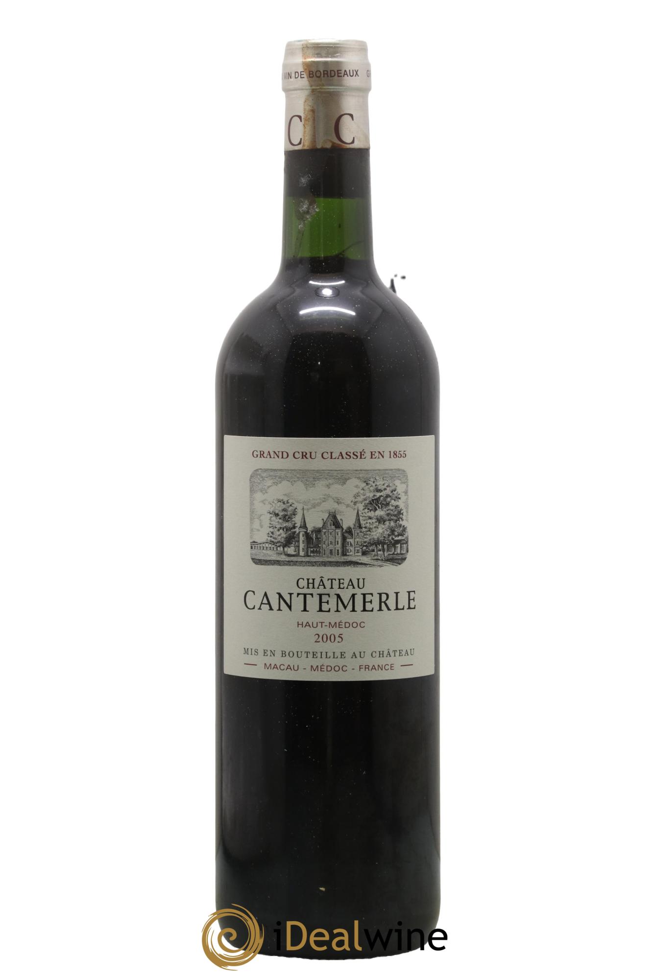 Château Cantemerle 5ème Grand Cru Classé 2005 - Lot de 1 bouteille - 0