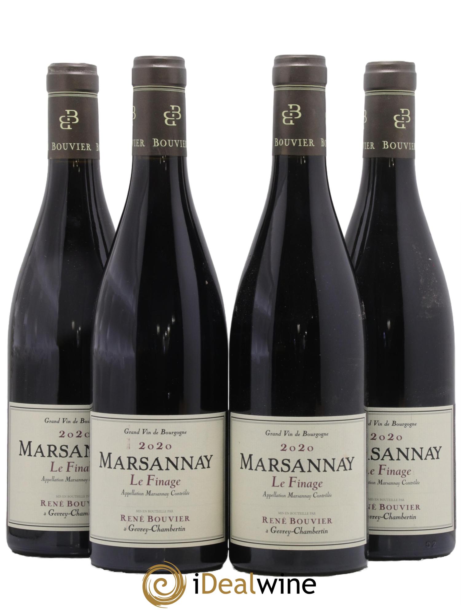 Marsannay Le Finage René Bouvier (Domaine) 2020 - Lotto di 4 bottiglie - 0