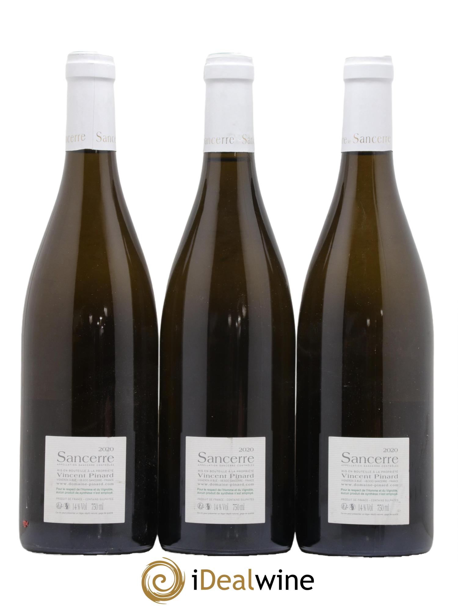 Sancerre Florès Vincent Pinard 2020 - Lot de 3 bouteilles - 1