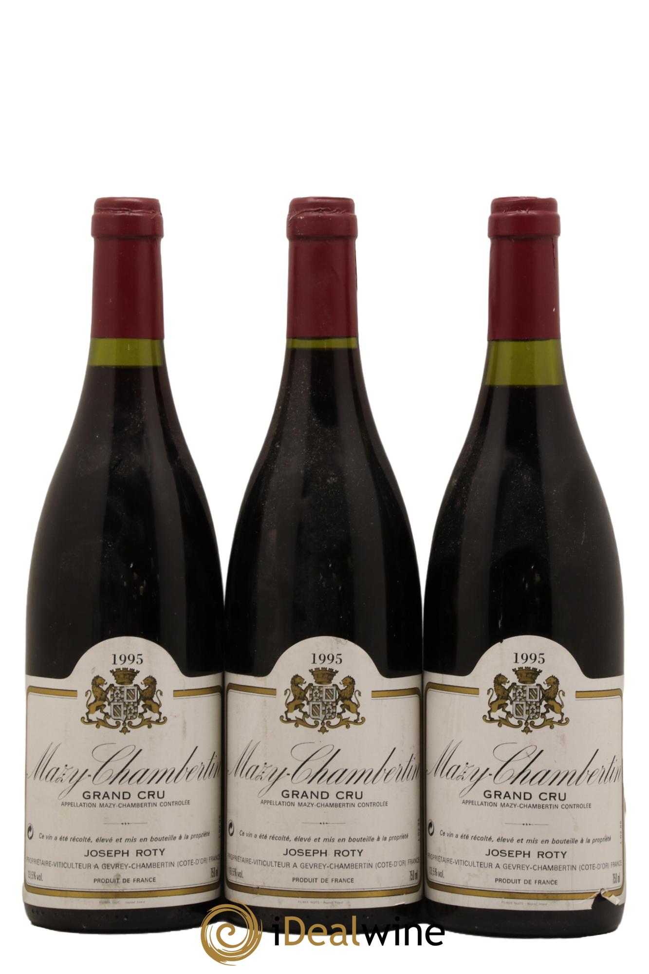 Mazis-Chambertin Grand Cru Joseph Roty (Domaine) 1995 - Lot de 3 bouteilles - 0