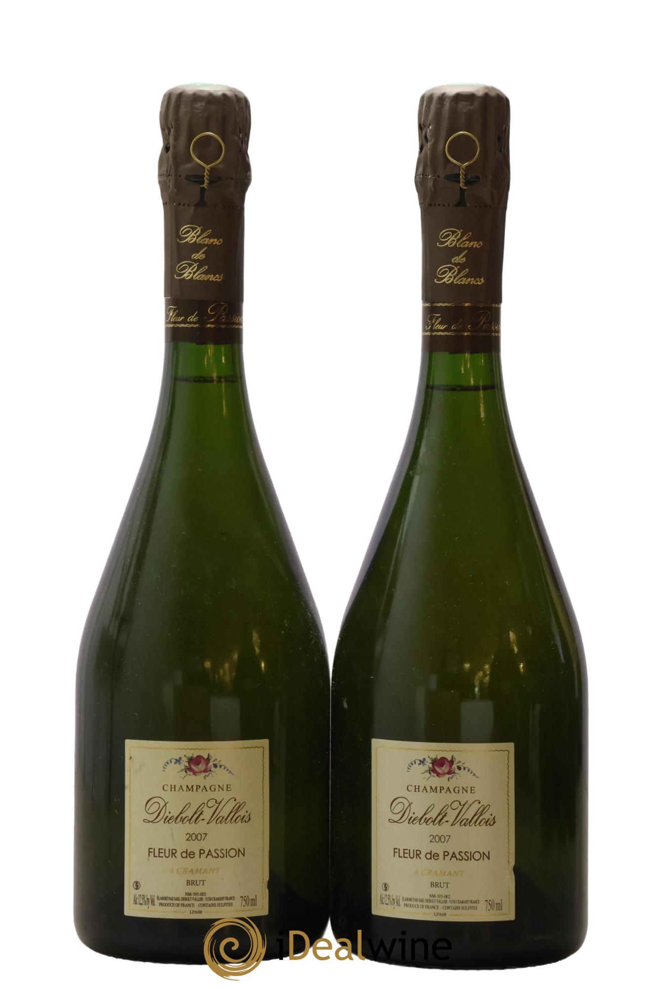 Fleur de Passion Brut Diebolt-Vallois 2007 - Lot de 2 bouteilles - 0