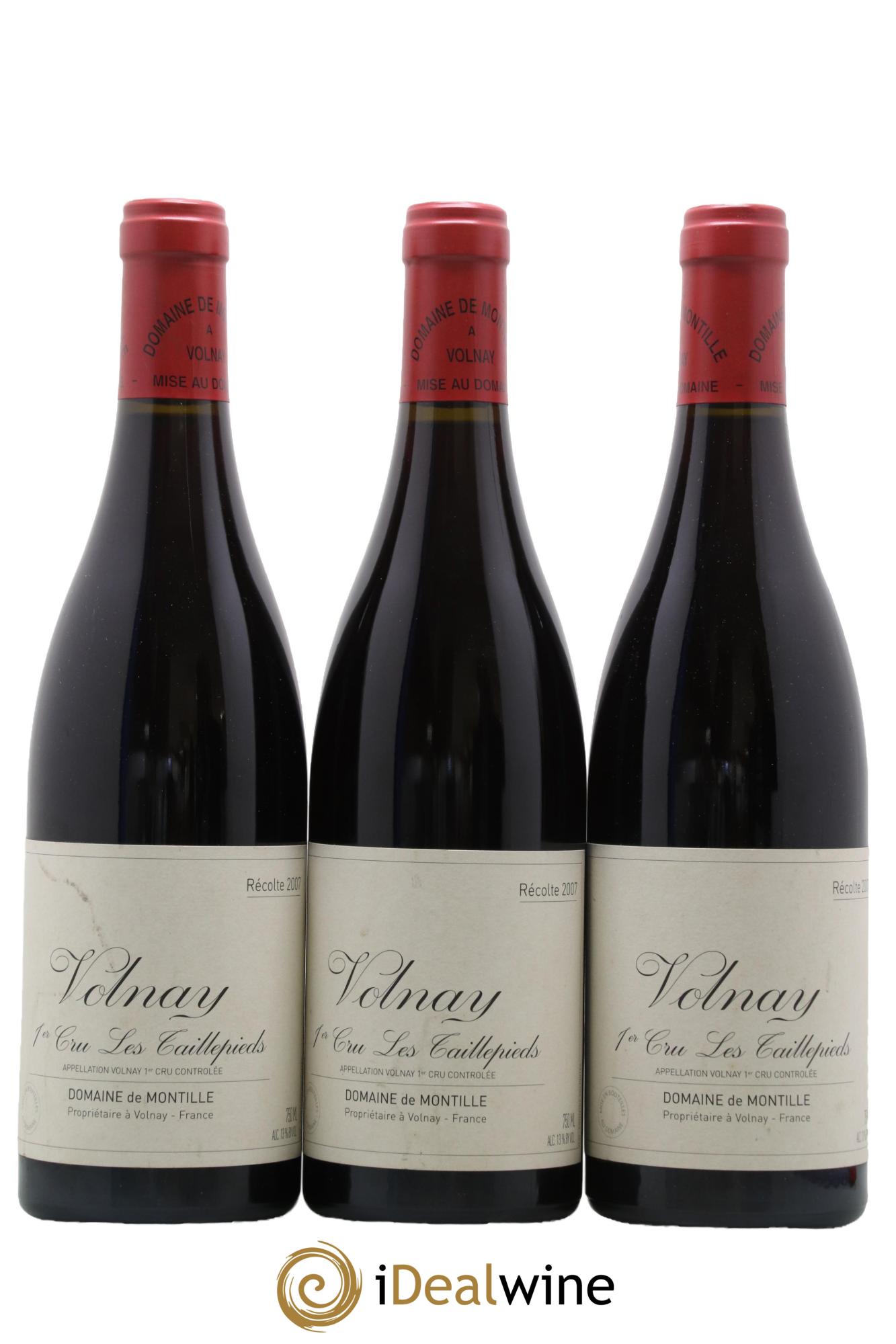 Volnay 1er Cru Les Taillepieds De Montille (Domaine) 2007 - Lot de 3 bouteilles - 0