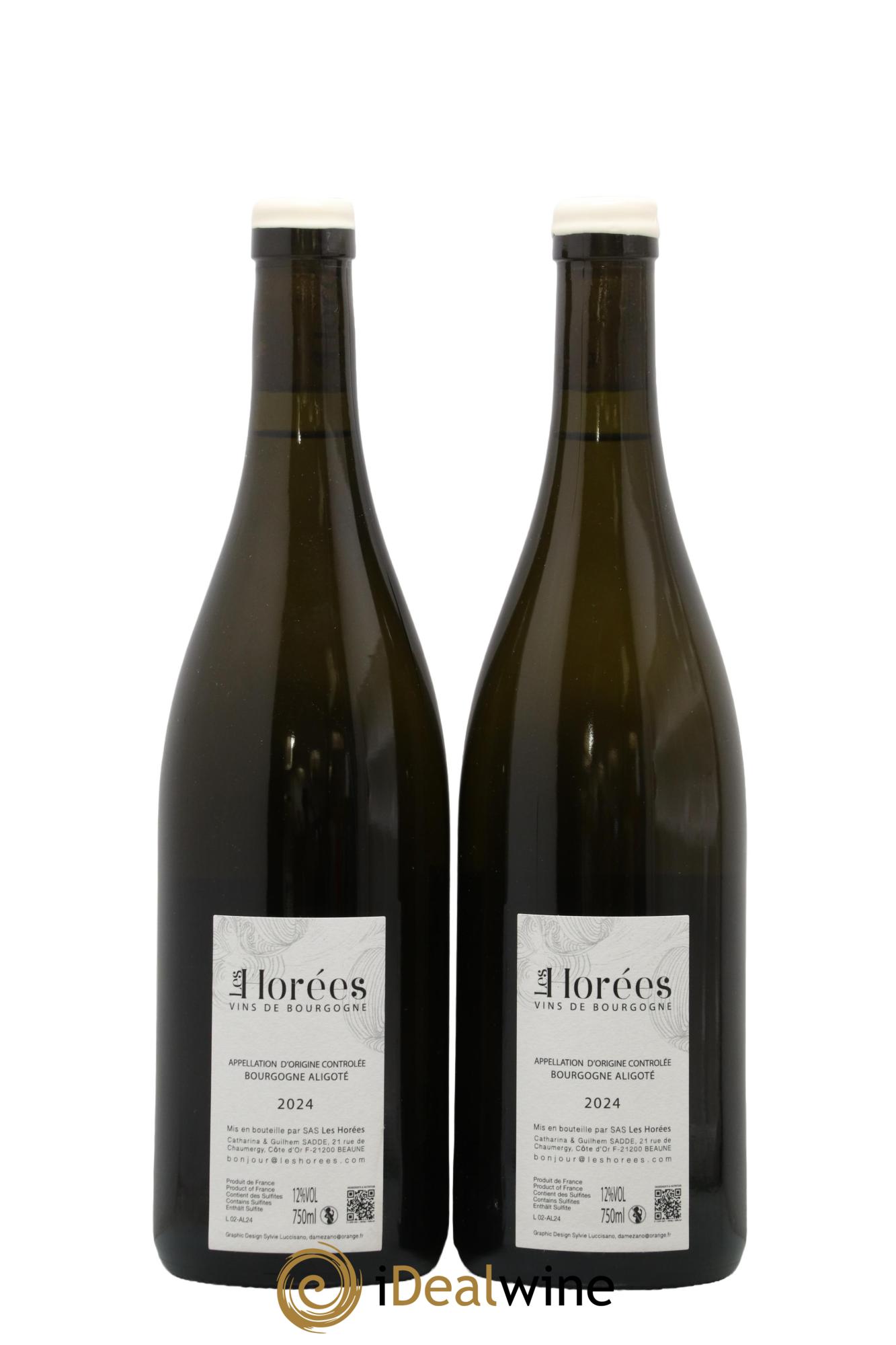 Bourgogne Aligoté En Coulezain Les Horées 2024 - Lot of 2 bottles - 1
