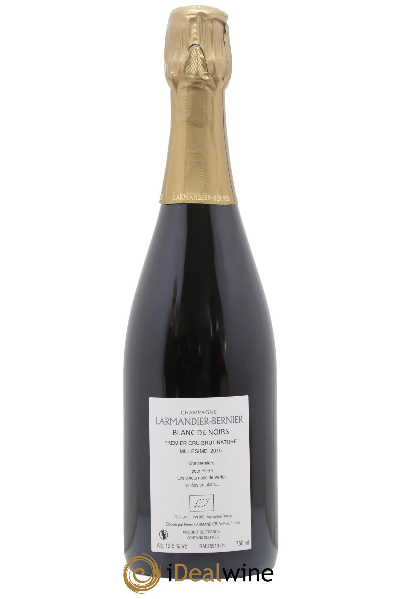 Blanc de Noirs 1er Cru Brut Nature Larmandier-Bernier  2015 - Lot of 1 bottle - 1