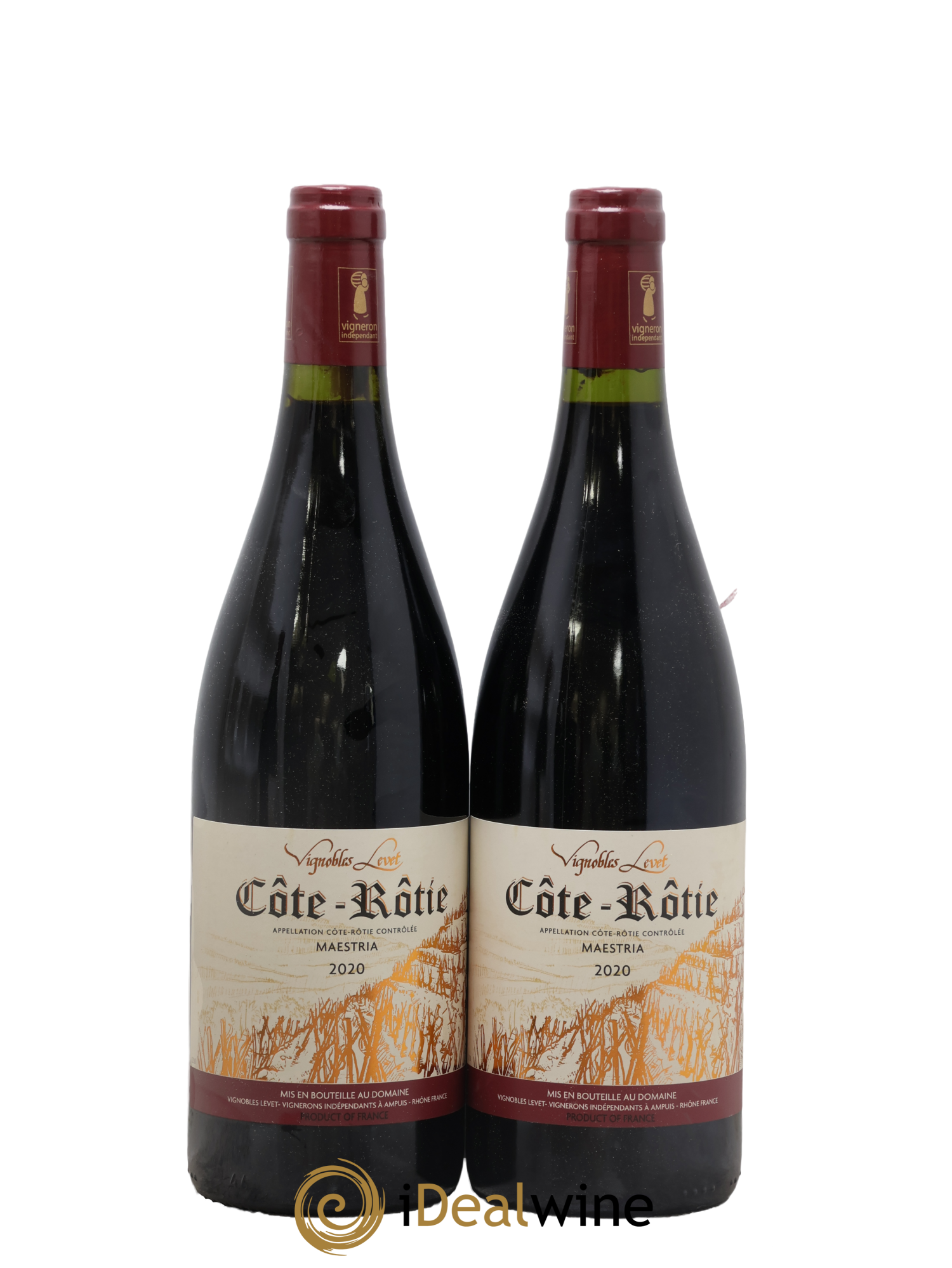 Côte-Rôtie Maestria Vignobles Levet 2020 - Lot de 2 bouteilles - 0