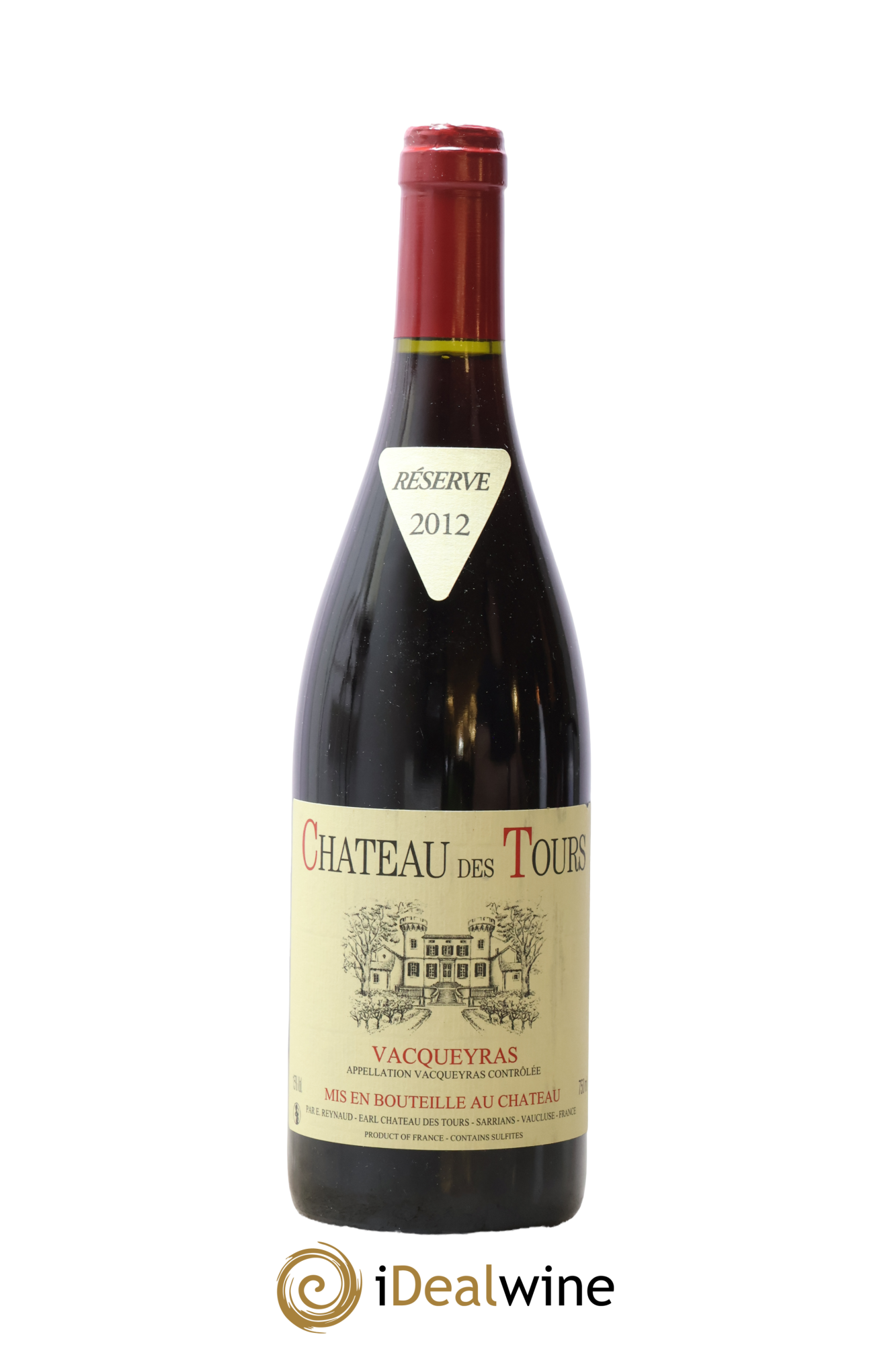 Vacqueyras Château des Tours Emmanuel Reynaud 2012 - Lot de 1 bouteille - 0