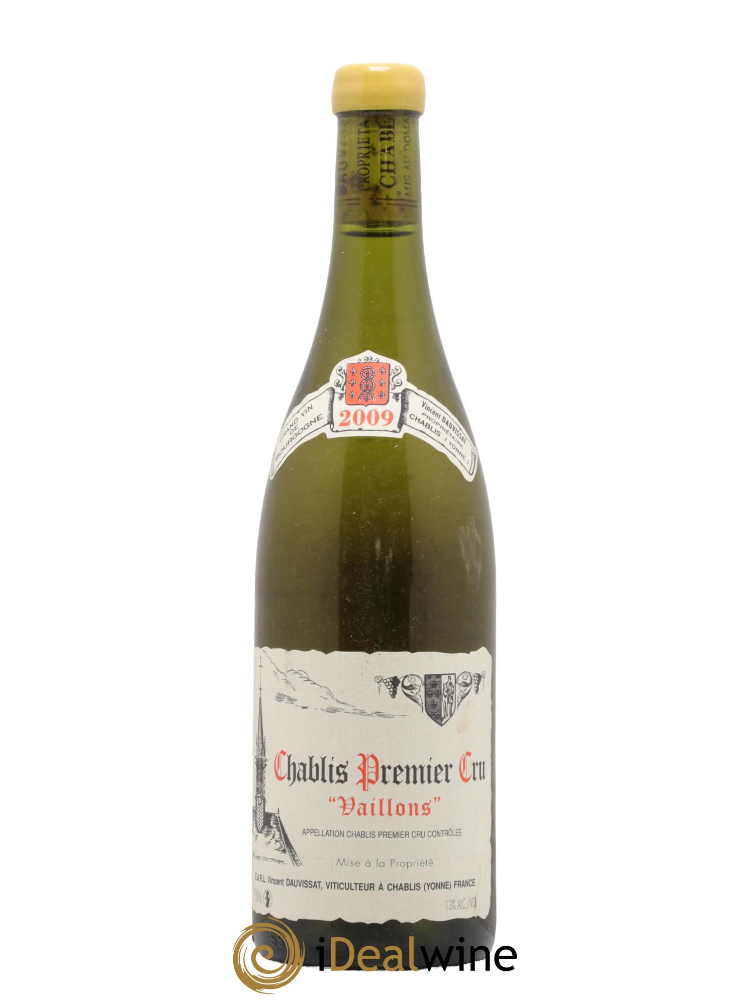 Chablis 1er Cru Vaillons Vincent Dauvissat (Domaine) 2009 - Lot de 1 bouteille - 0