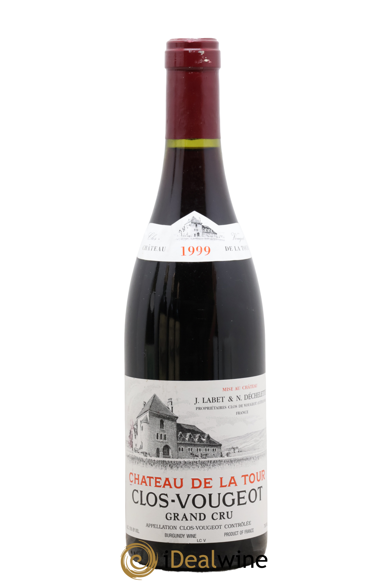 Clos de Vougeot Grand Cru Château de La Tour 1999 - Lot de 1 bouteille - 0