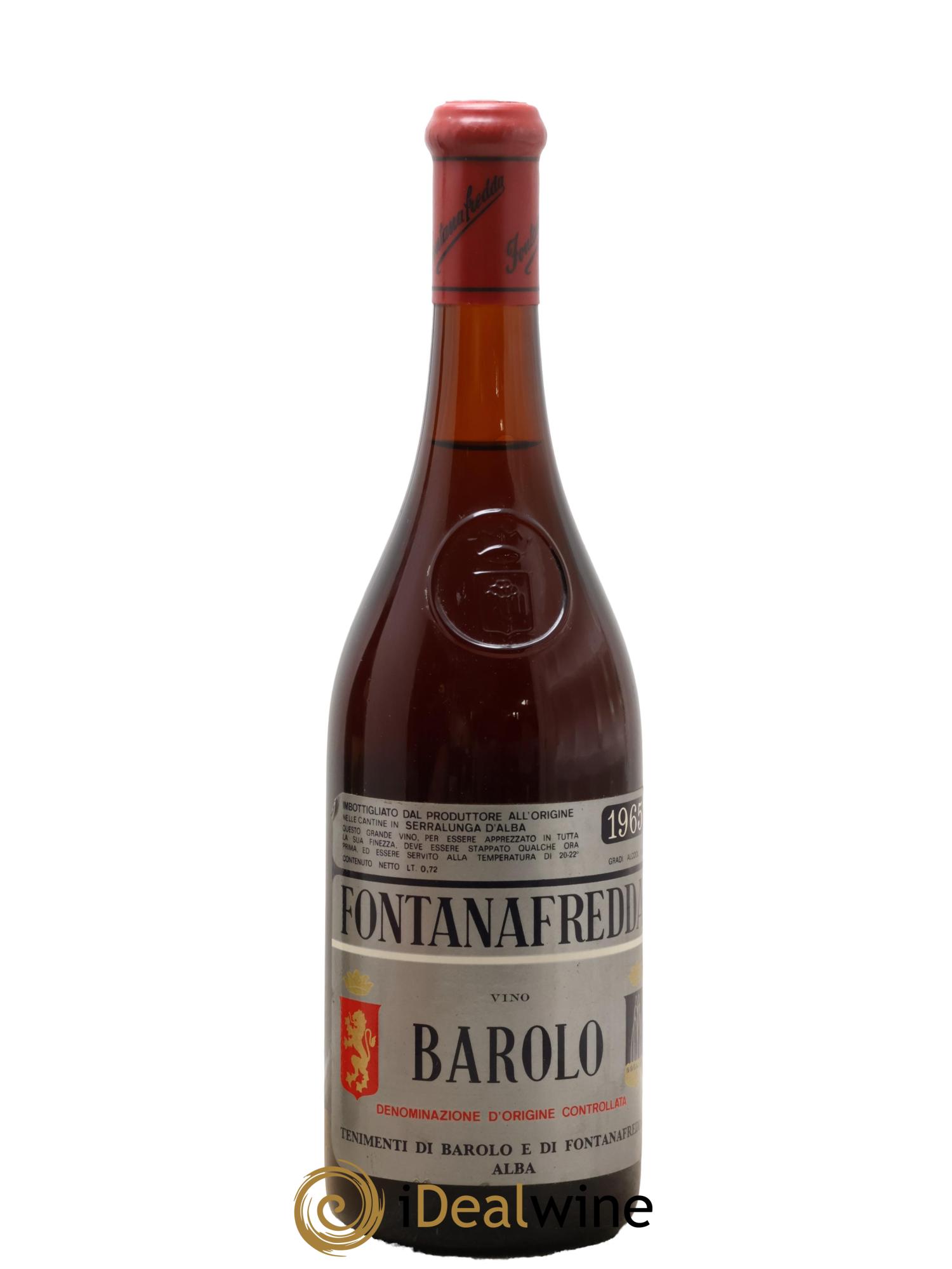 Barolo DOCG Fontanafredda 1965 - Lotto di 1 bottiglia - 0