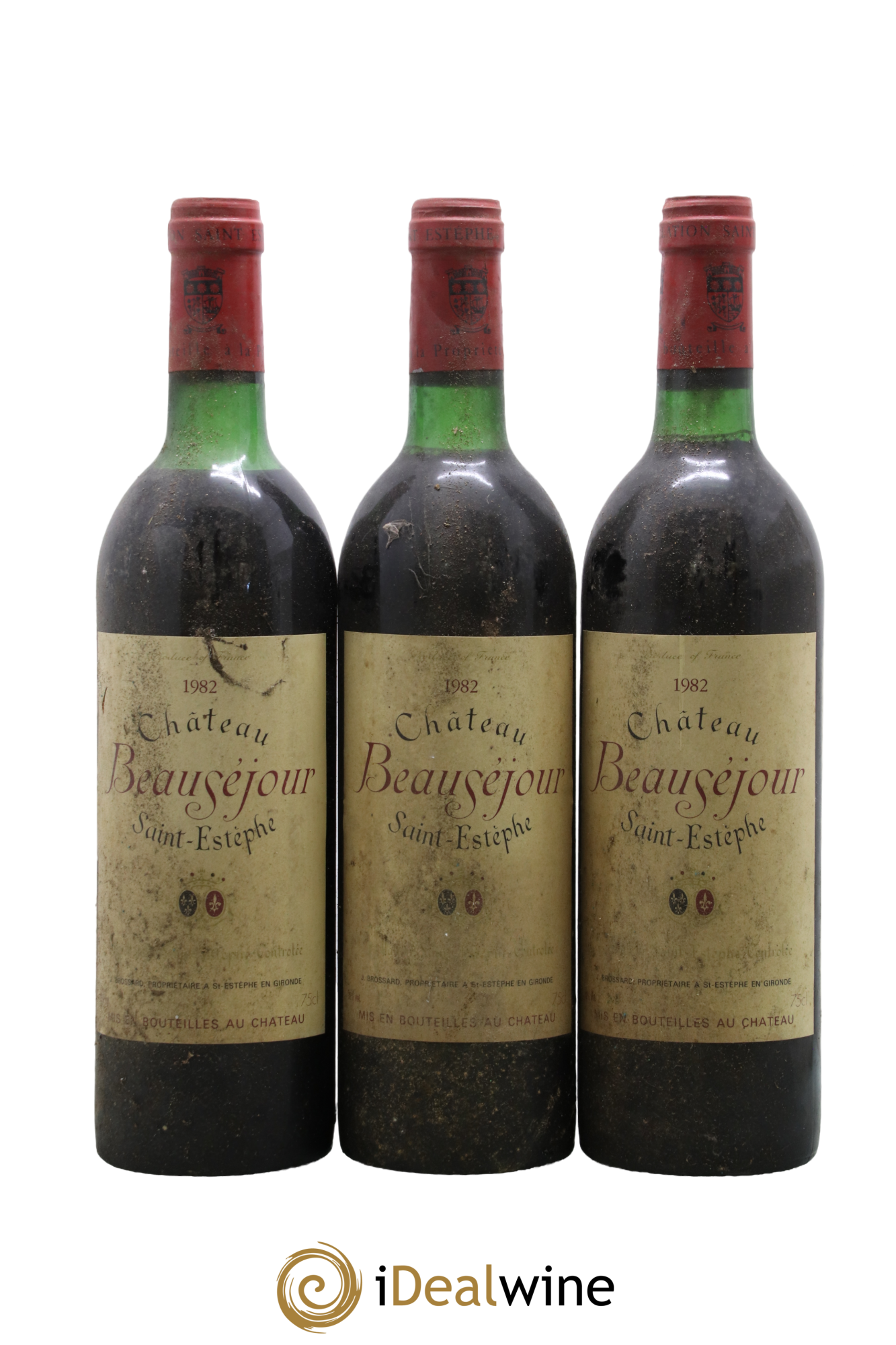Château Beauséjour (Duffau-Lagarrosse) 1er Grand Cru Classé B 1982 - Lot de 3 bouteilles - 0