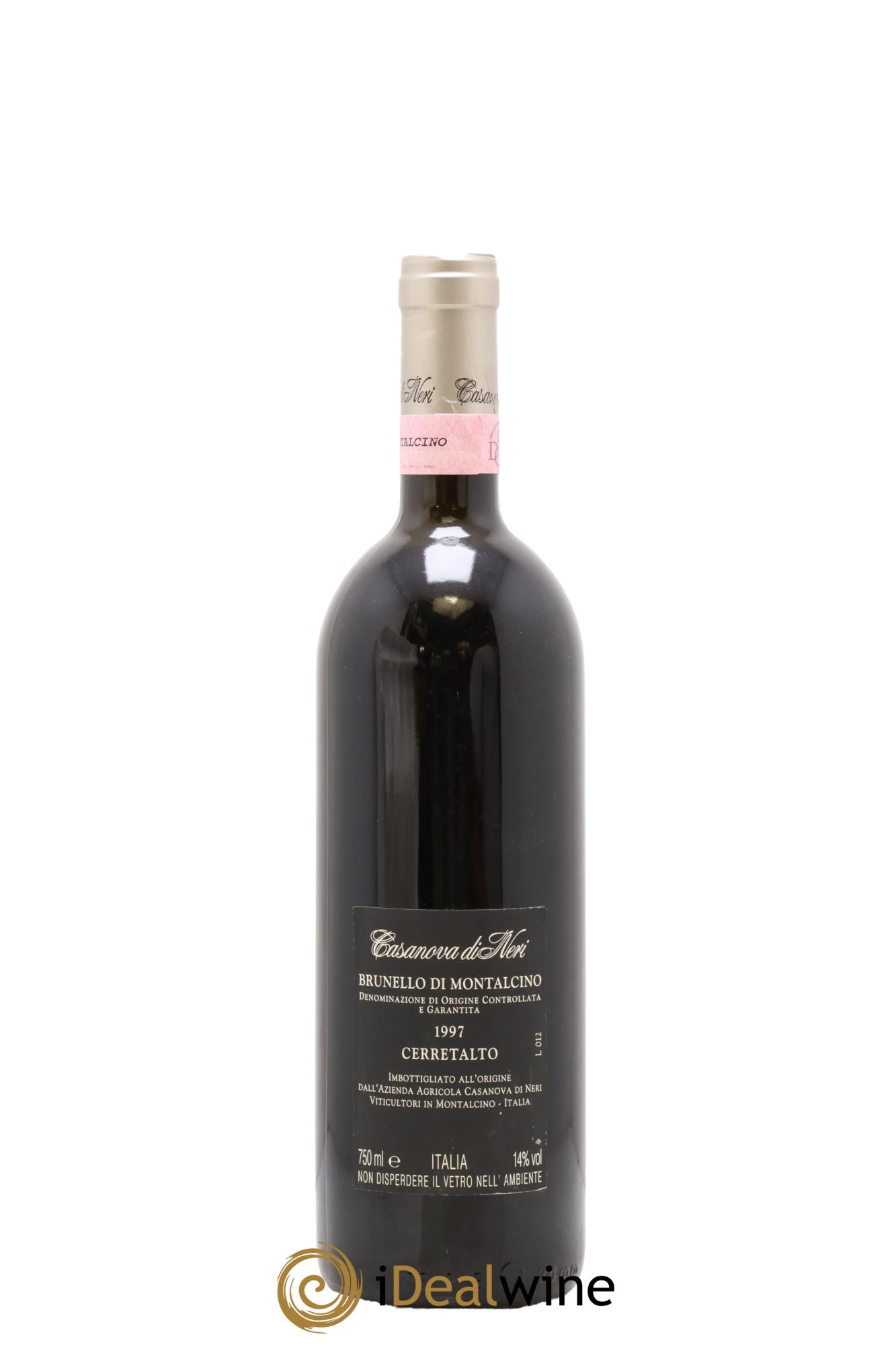 Brunello di Montalcino DOCG Cerretalto Casanova di Neri - Giacomo Neri 1997 - Lot de 1 bouteille - 1