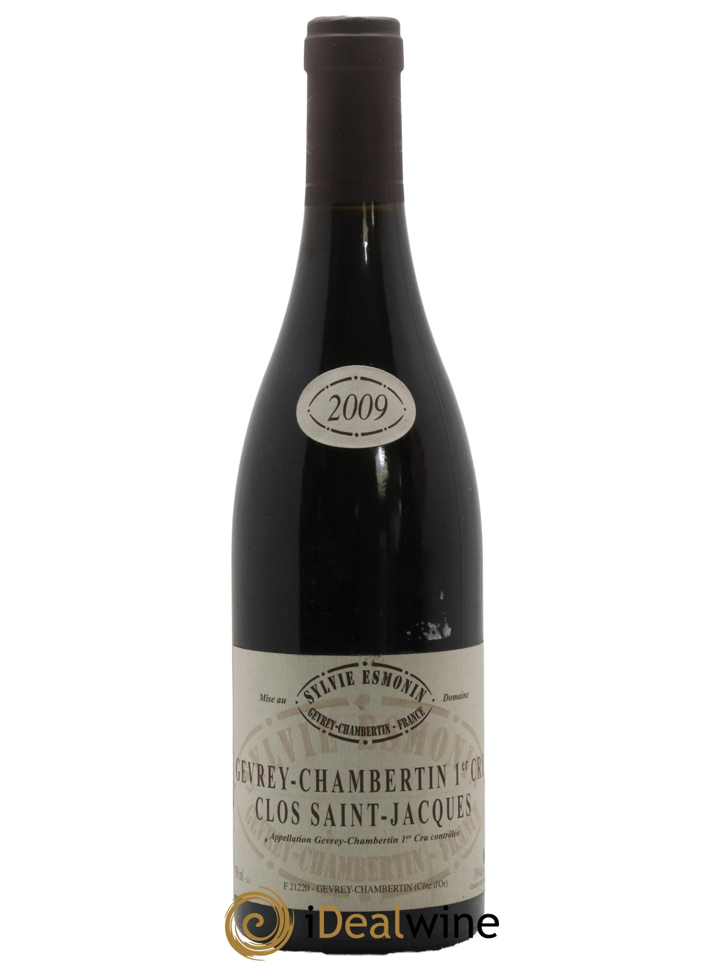 Gevrey-Chambertin 1er Cru Clos Saint Jacques Sylvie Esmonin 2009 - Lot de 1 bouteille - 0