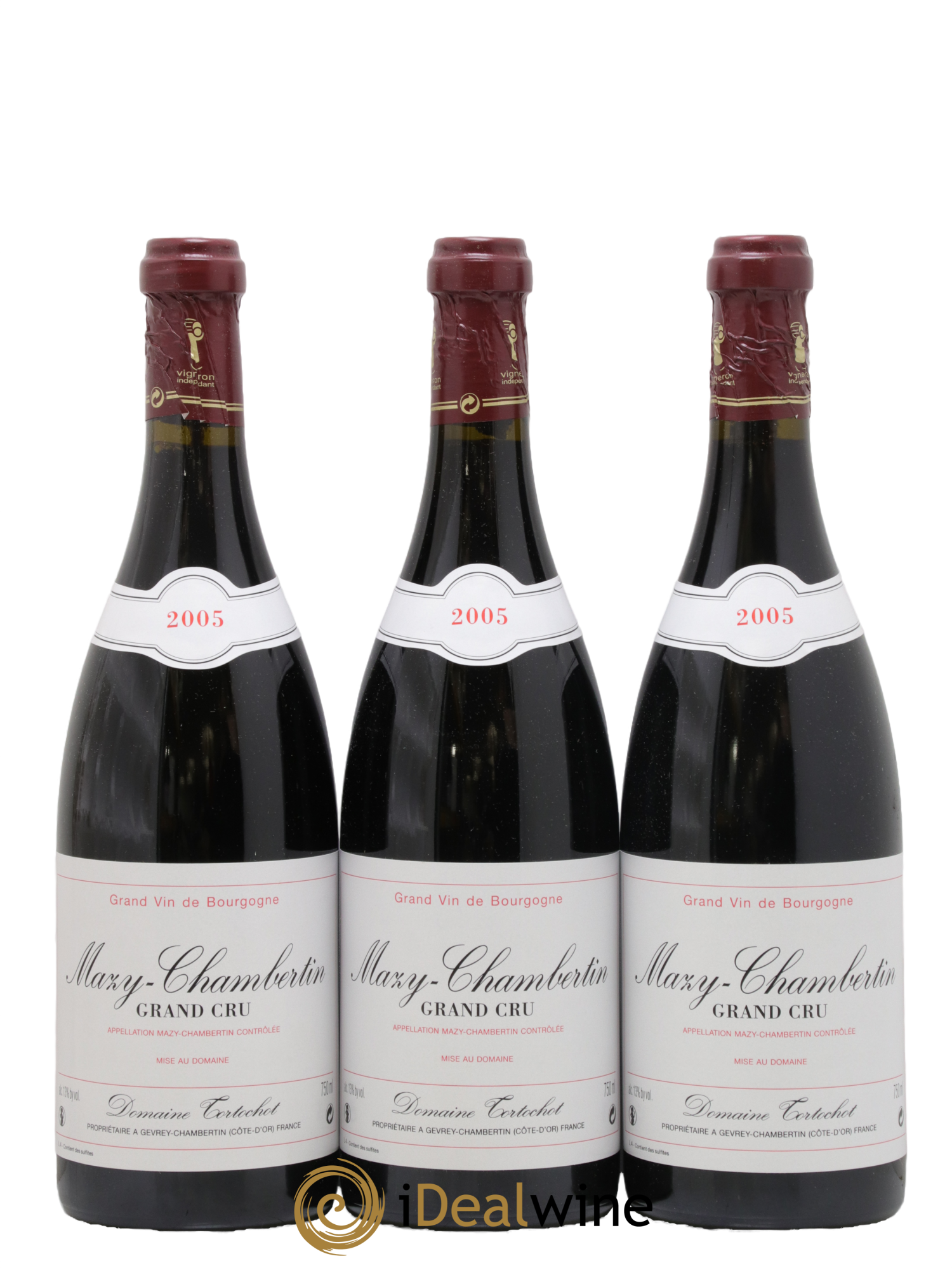 Mazis-Chambertin Grand Cru Tortochot (Domaine) 2005 - Lot de 3 bouteilles - 0