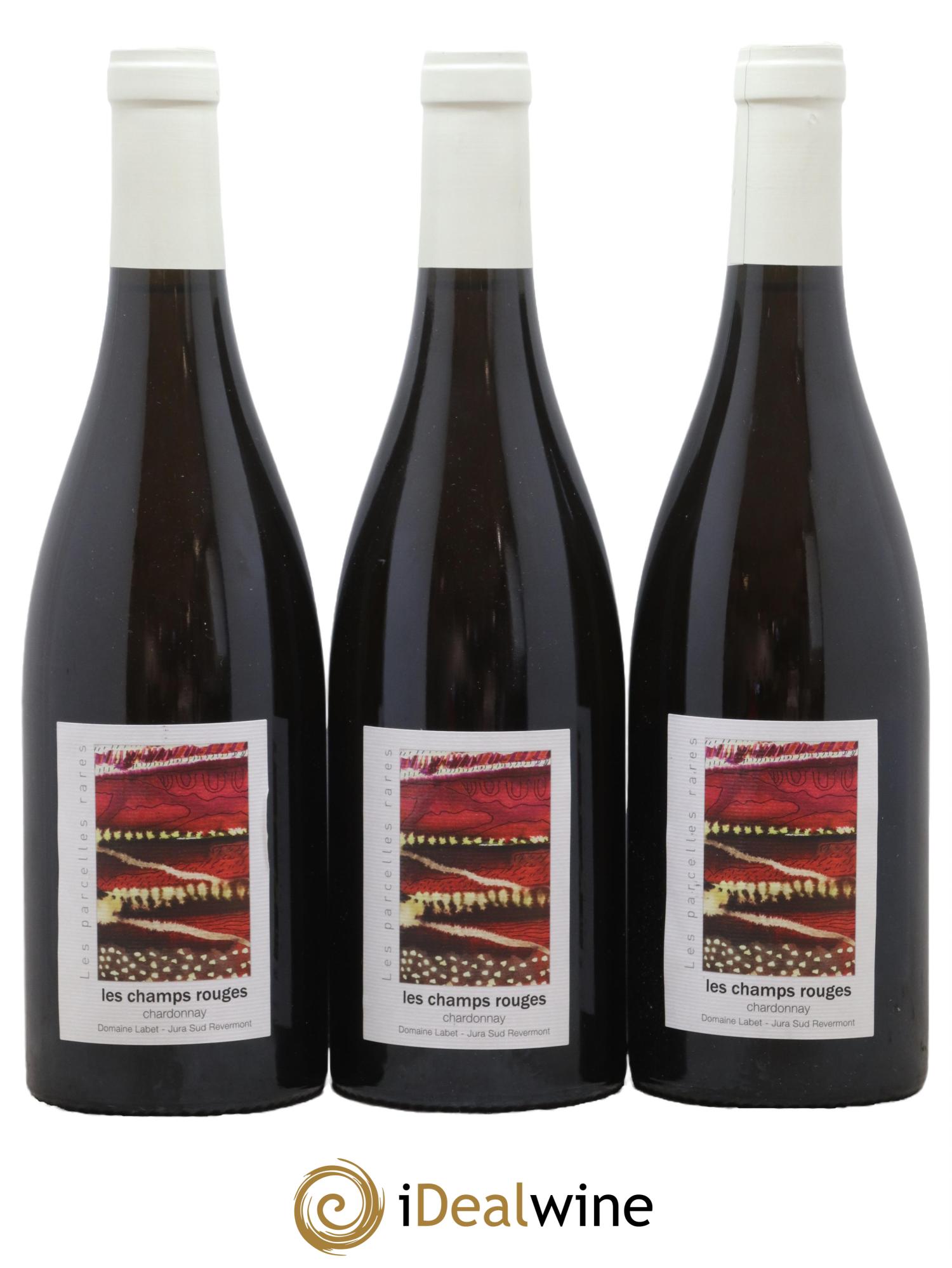 Côtes du Jura Chardonnay Les Champs Rouges Romain - Julien - Charline Labet 2020 - Lot de 3 bouteilles - 0