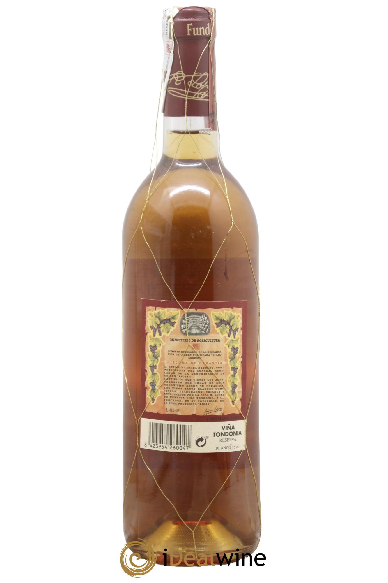 Rioja DOCA Reserva Vina Tondonia R. Lopez de Heredia 2004 - Lotto di 1 bottiglia - 1