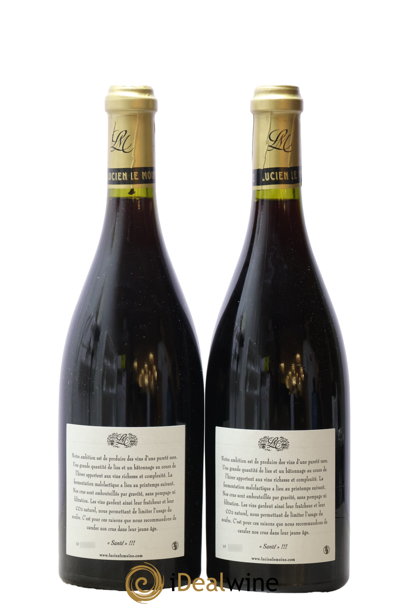 Chambolle-Musigny 1er Cru Les Charmes Lucien Le Moine 2008 - Lot de 2 bouteilles - 1