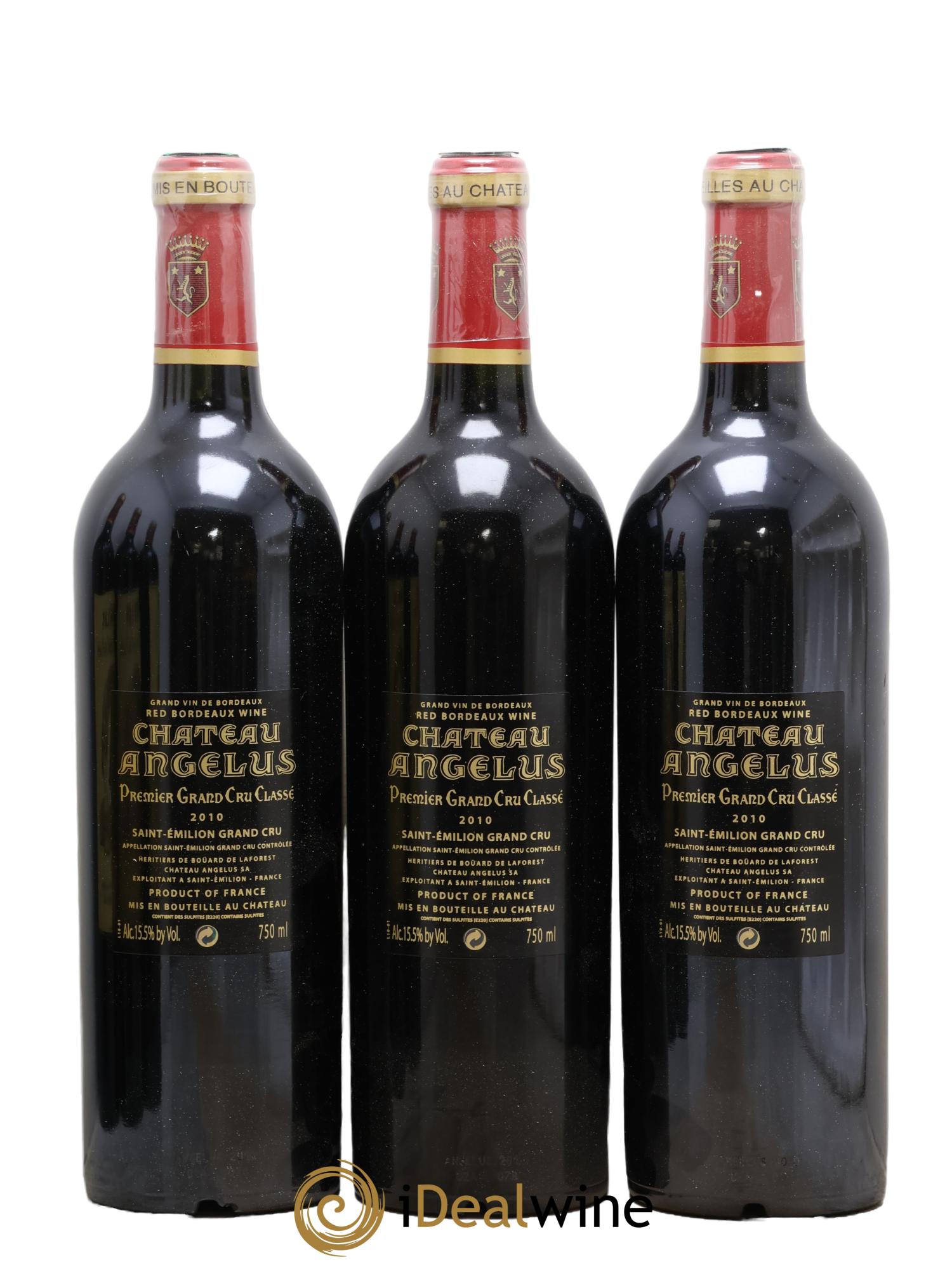 Château Angélus 1er Grand Cru Classé A 2010 - Lot de 6 bouteilles - 2