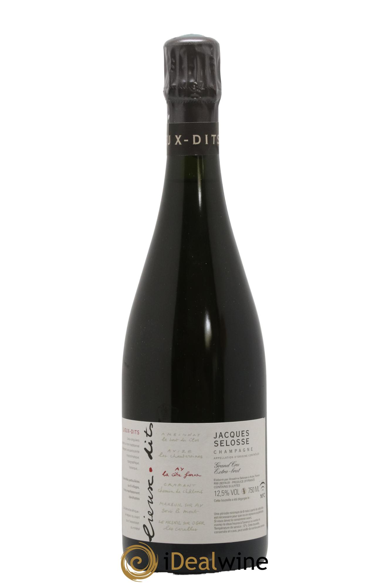 La Côte Faron Blanc de Noirs Grand Cru Extra-Brut Jacques Selosse - Lot de 1 bouteille - 0