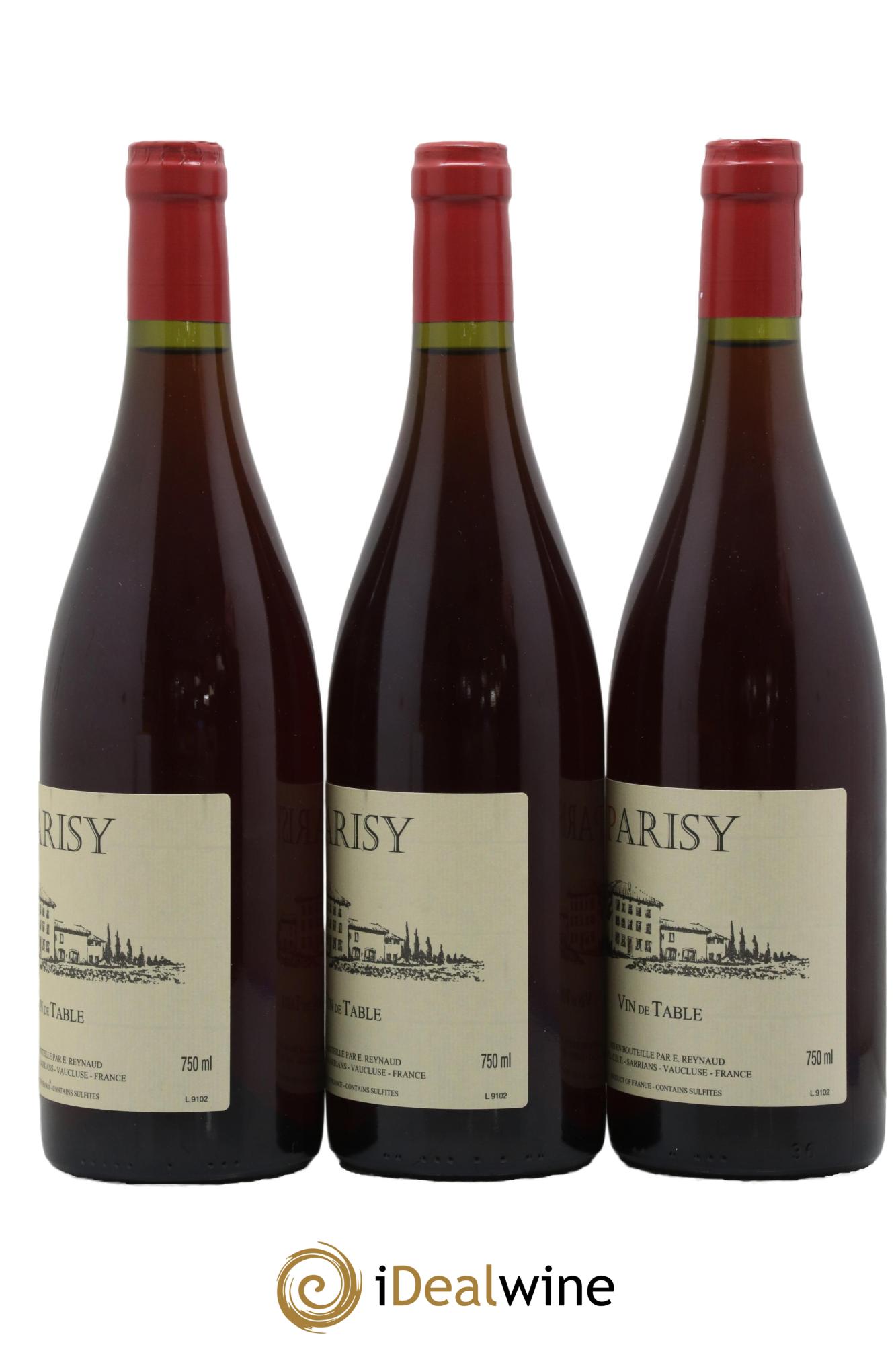 Vin de Table Parisy Emmanuel Reynaud 2019 - Lot de 3 bouteilles - 1