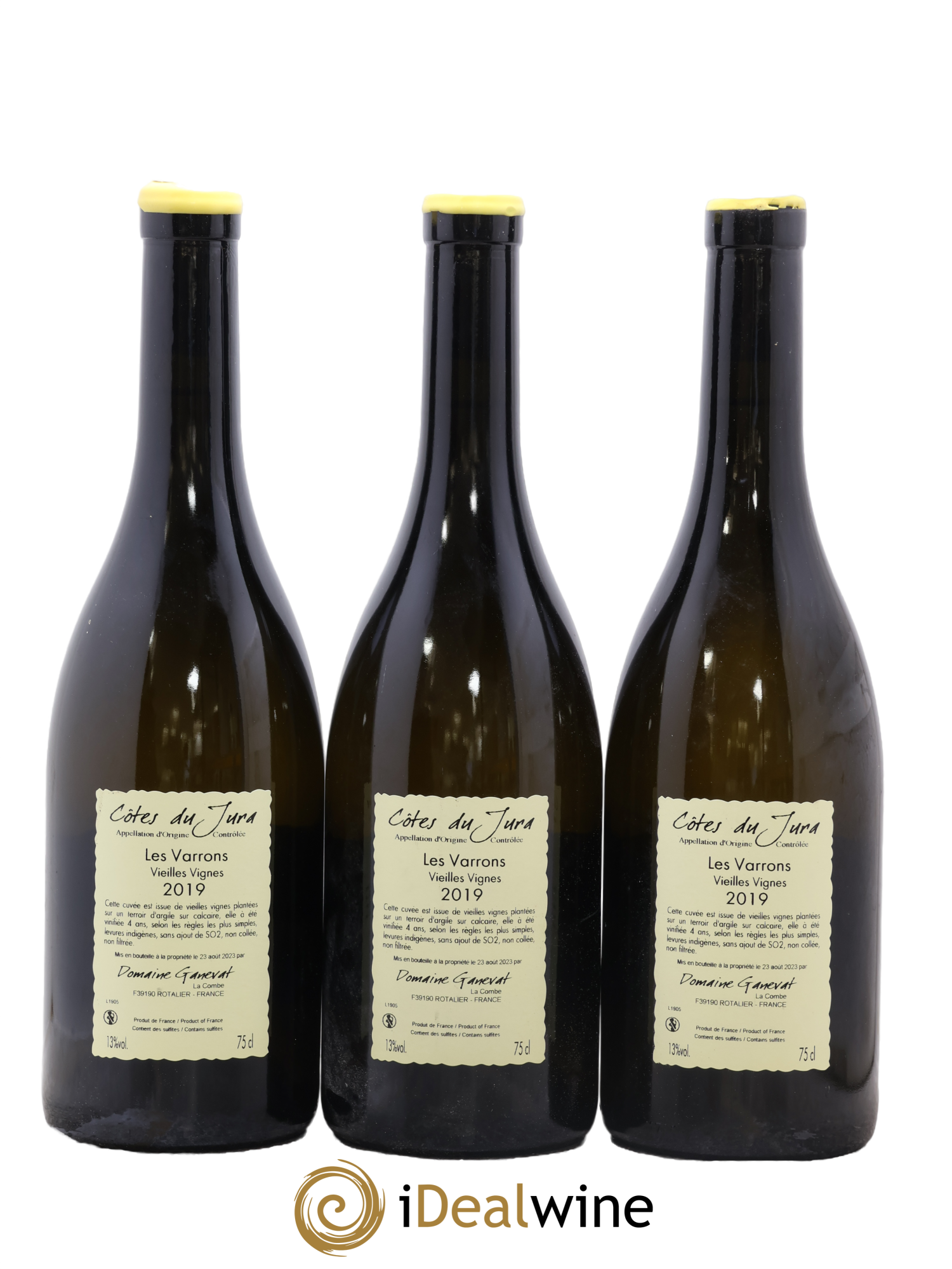 Côtes du Jura Les Varrons Vieilles Vignes Jean-François Ganevat (Domaine) 2019 - Lotto di 3 bottiglie - 1