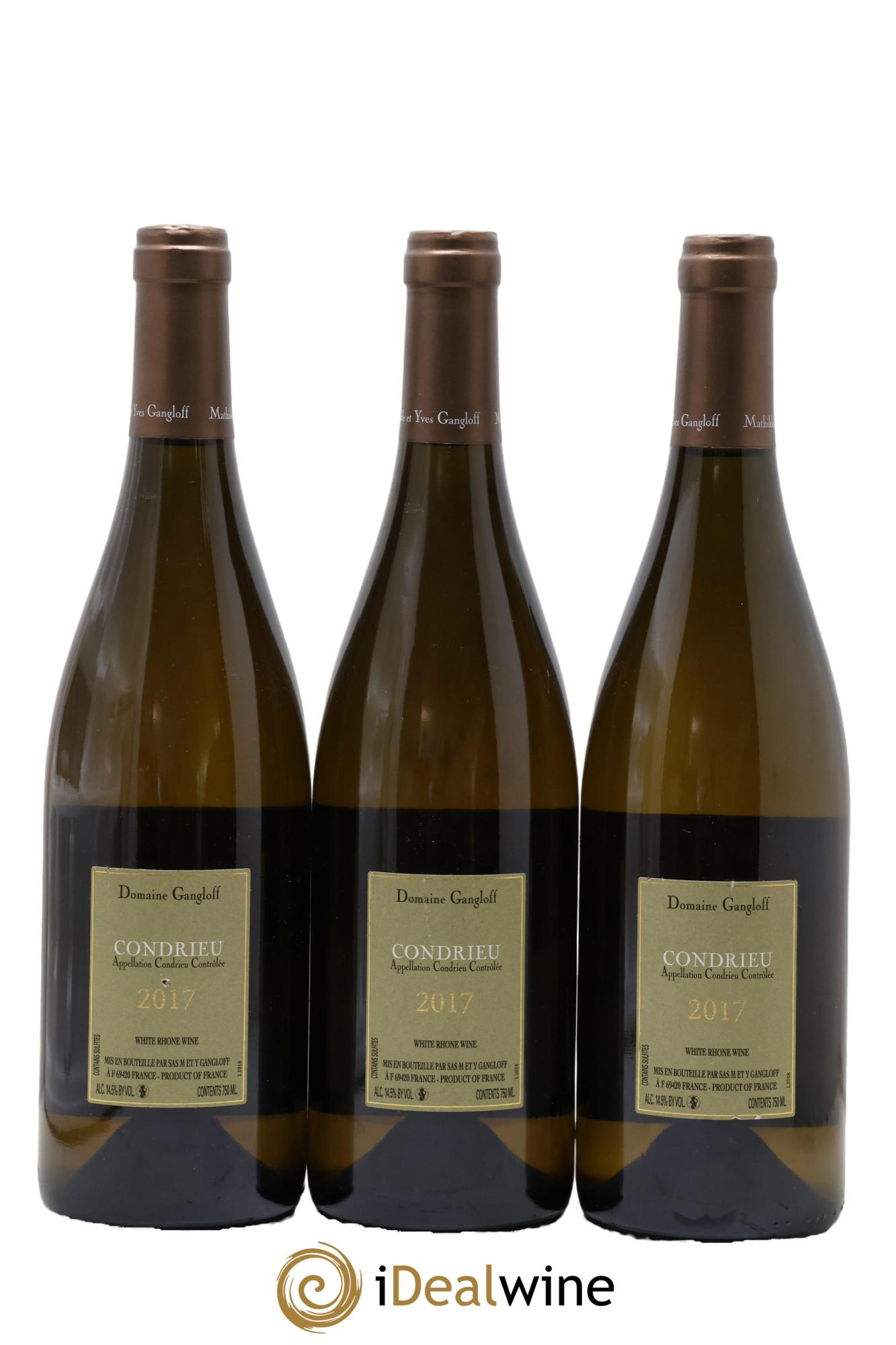 Condrieu Domaine Gangloff (Domaine) 2017 - Lot of 3 bottles - 1