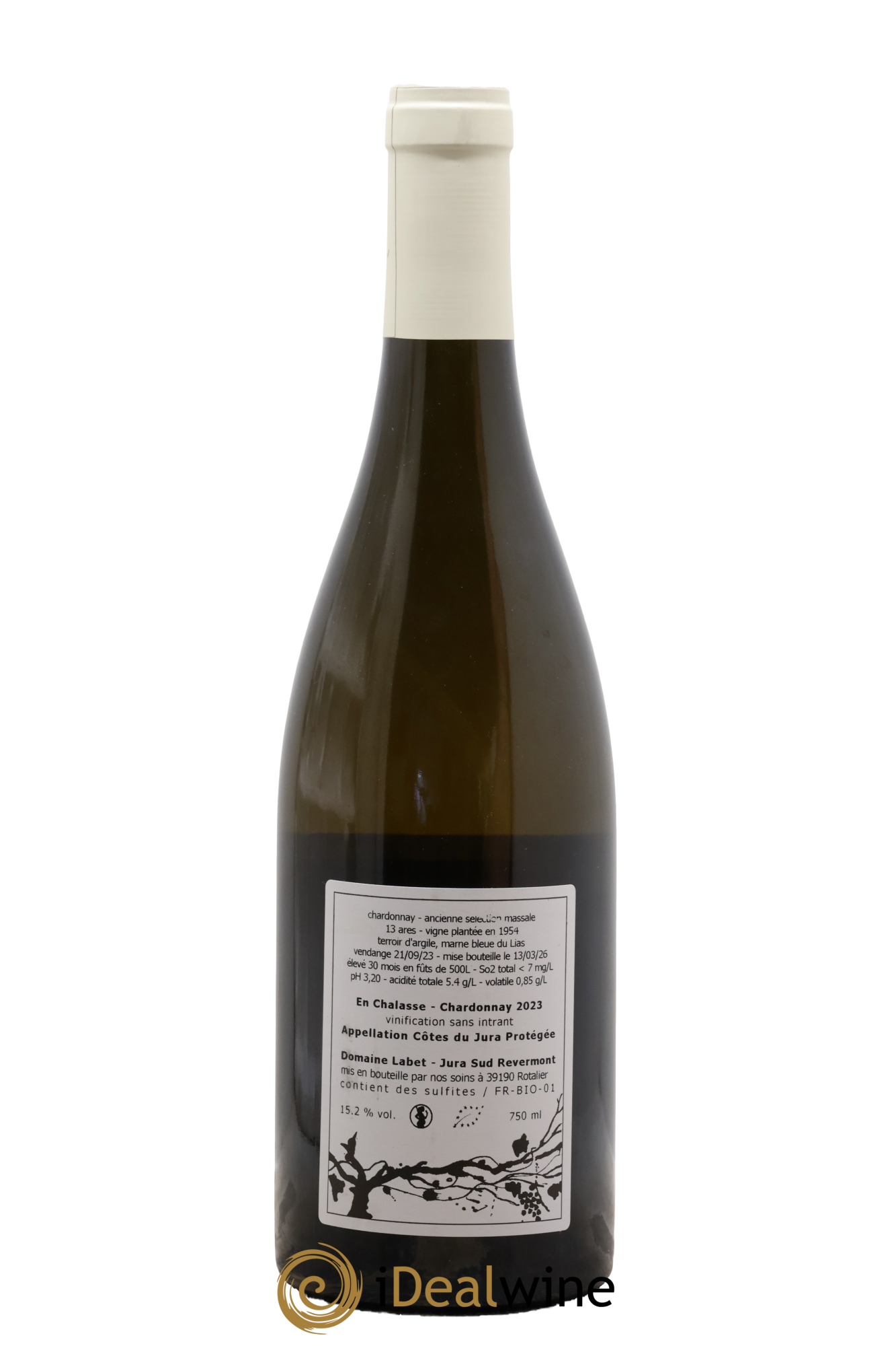 Côtes du Jura Chardonnay En Chalasse Vieilles Vignes Romain - Julien - Charline Labet 2023 - Lot of 1 bottle - 1