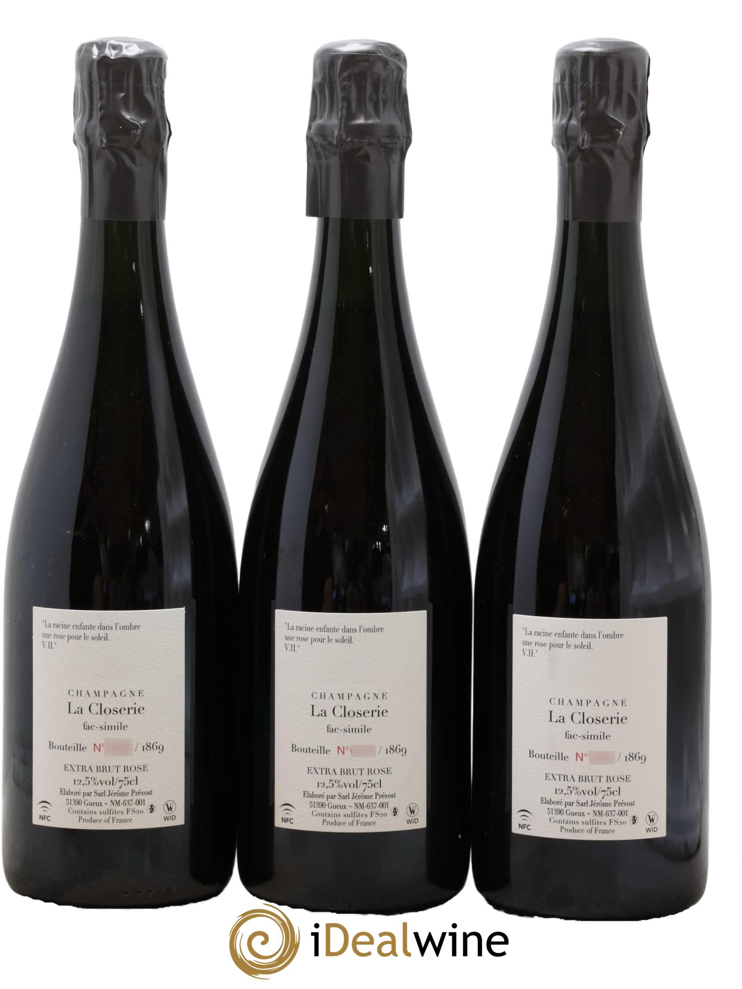 Fac-Simile Jérôme Prévost - Lot of 3 bottles - 1