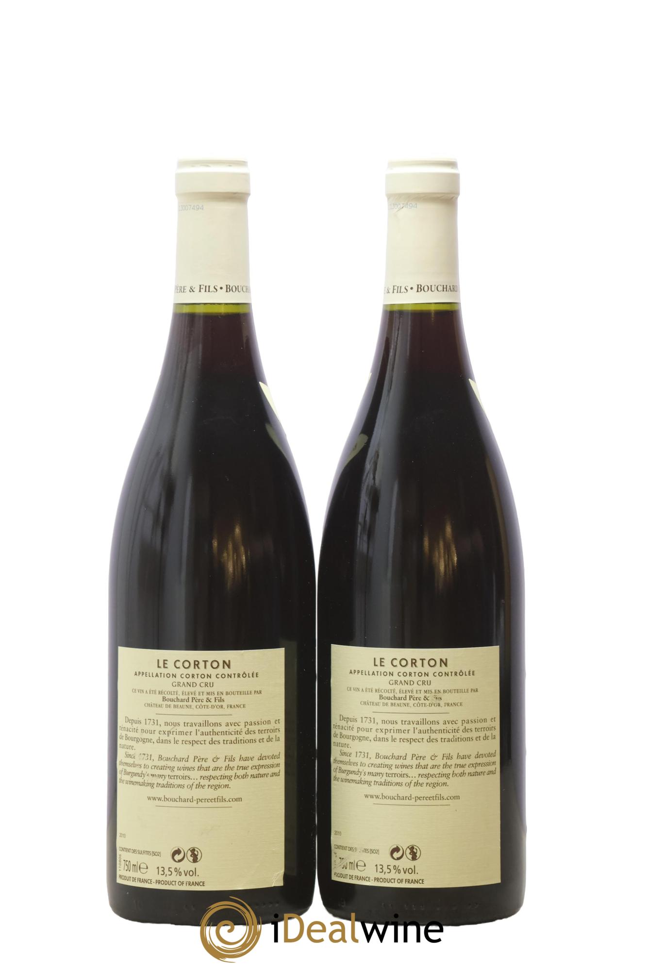 Corton Grand Cru Le Corton Bouchard Père & Fils 2010 - Lot de 2 bouteilles - 1