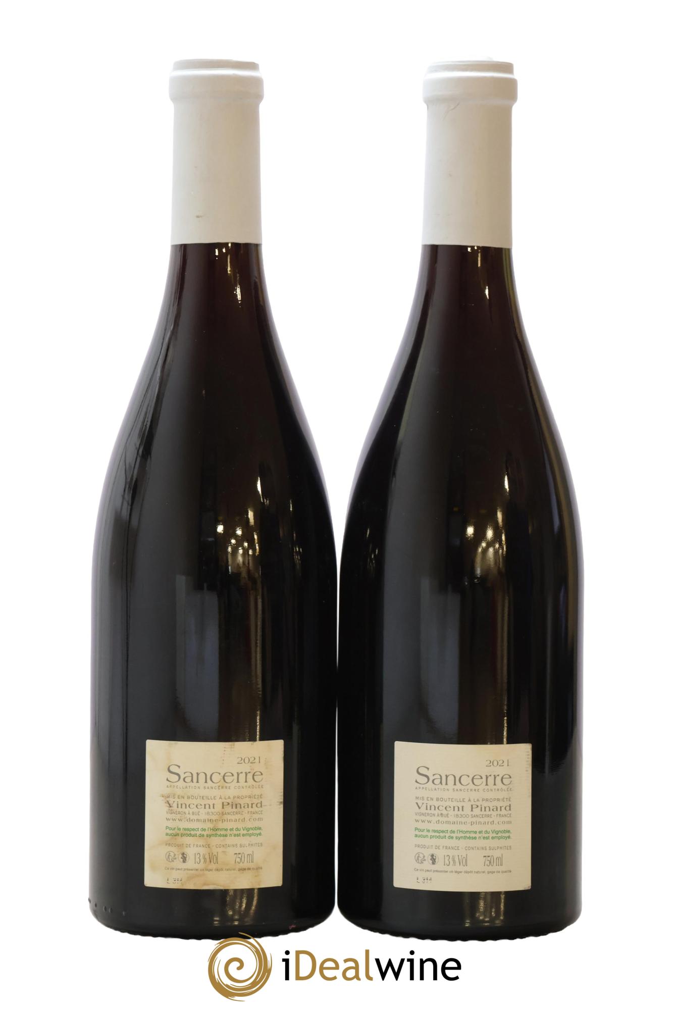 Sancerre Charlouise Vincent Pinard 2021 - Lot of 2 bottles - 1