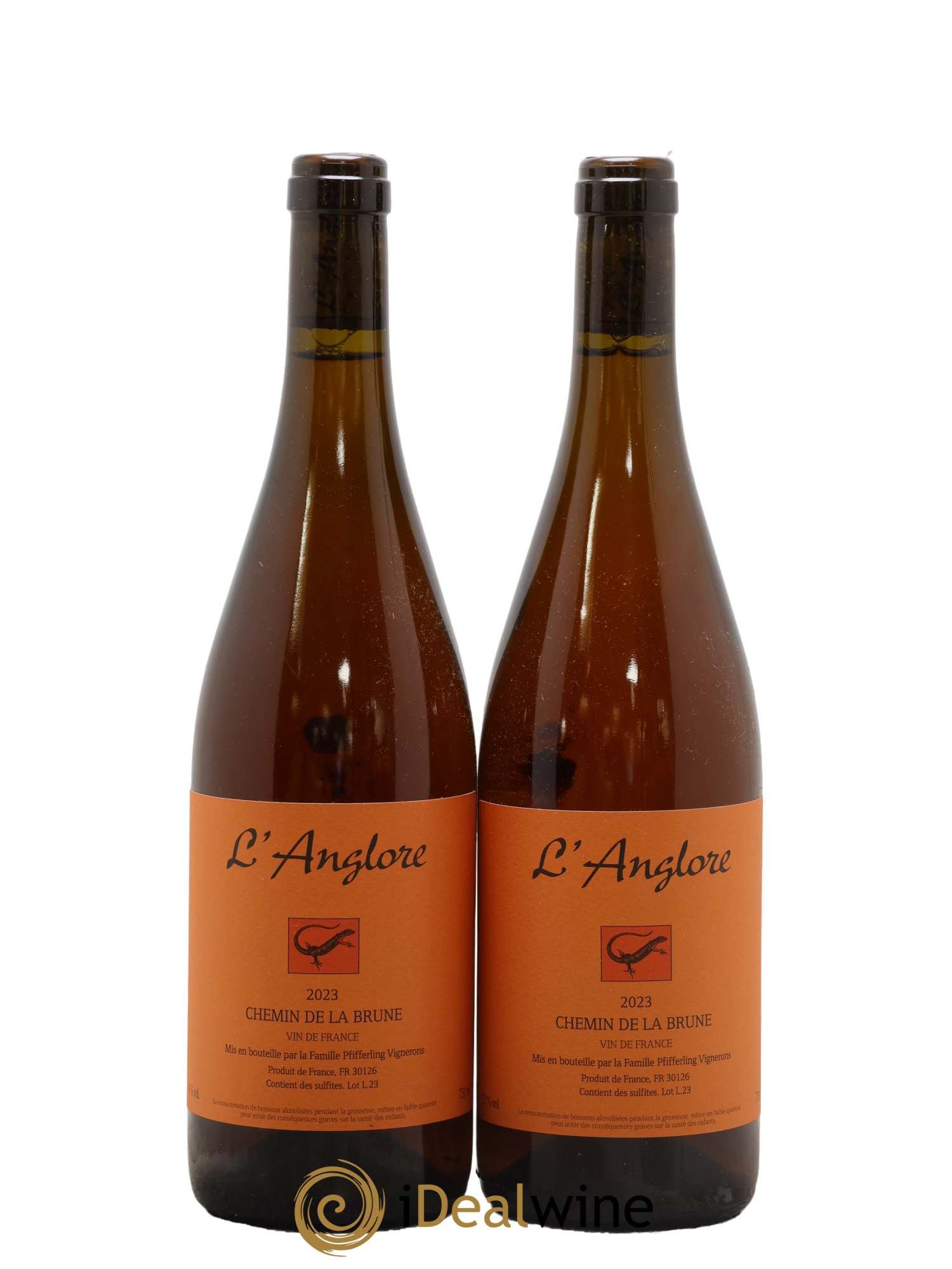 Vin de France Chemin de la brune L'Anglore 2023 - Lot of 2 bottles - 0